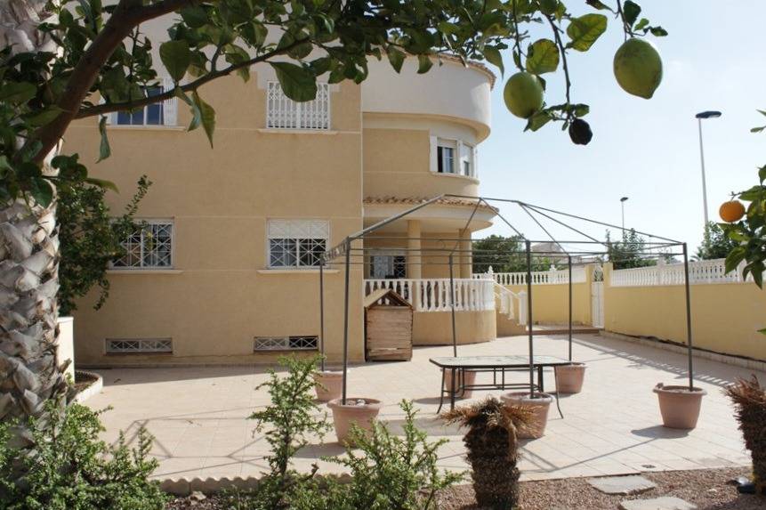 Outdoor terrace or solarium area of villa, La Siesta, Torrevieja