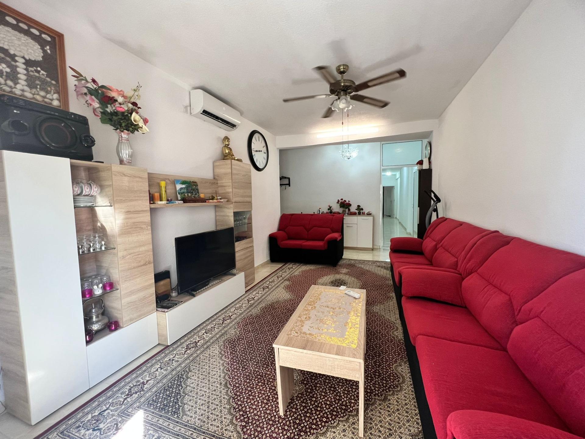 Open-plan living area with natural light in apartment, Paseo Marítimo, Torrevieja