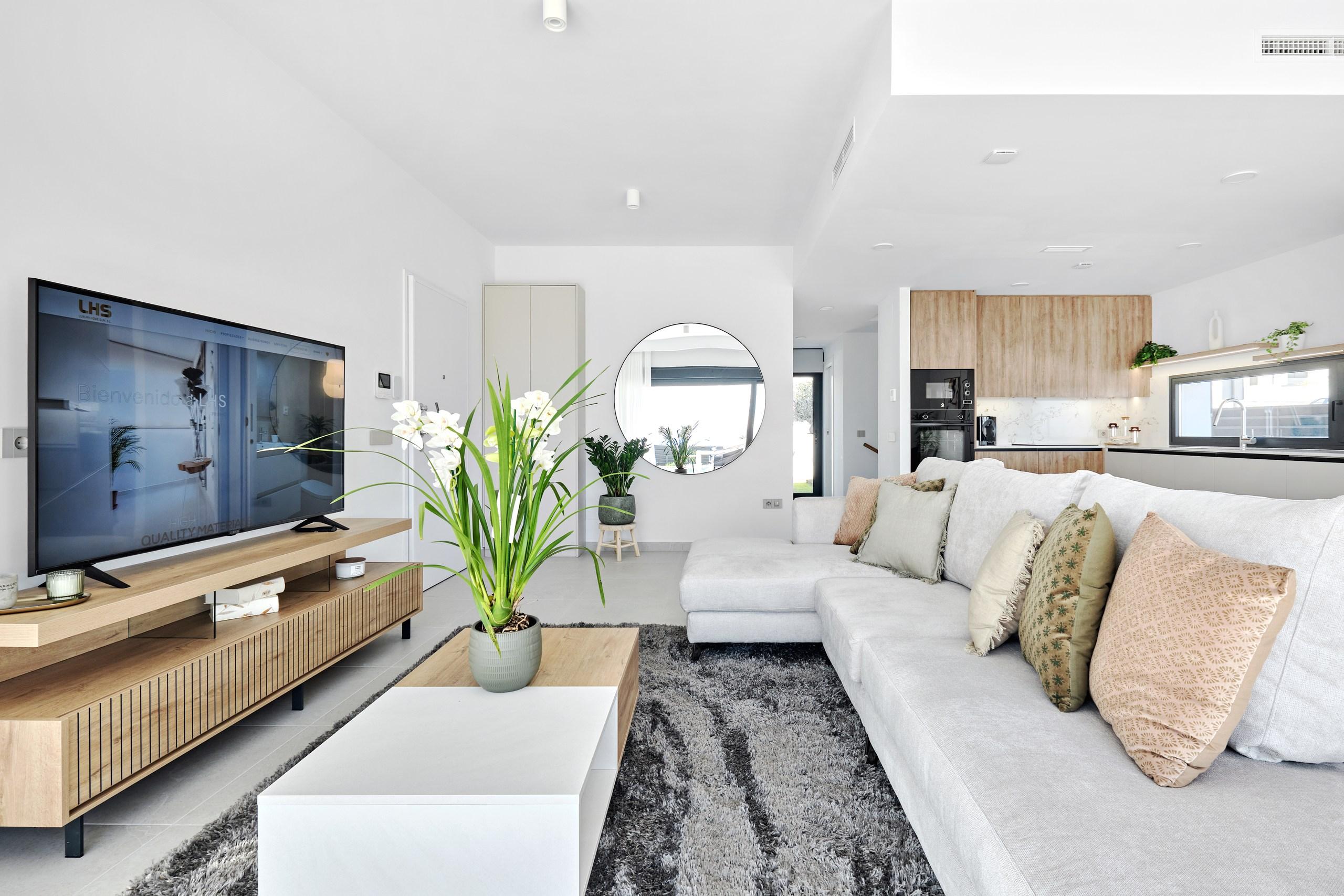 Terrace of new-build villa in Bellavista, San Miguel De Salinas