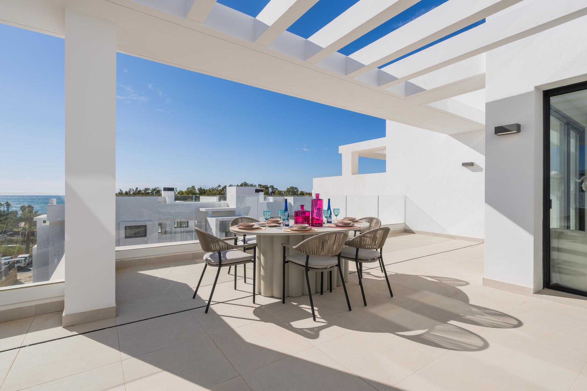 Terrace or balcony in second-floor apartment, Arroyo Vaquero, Estepona