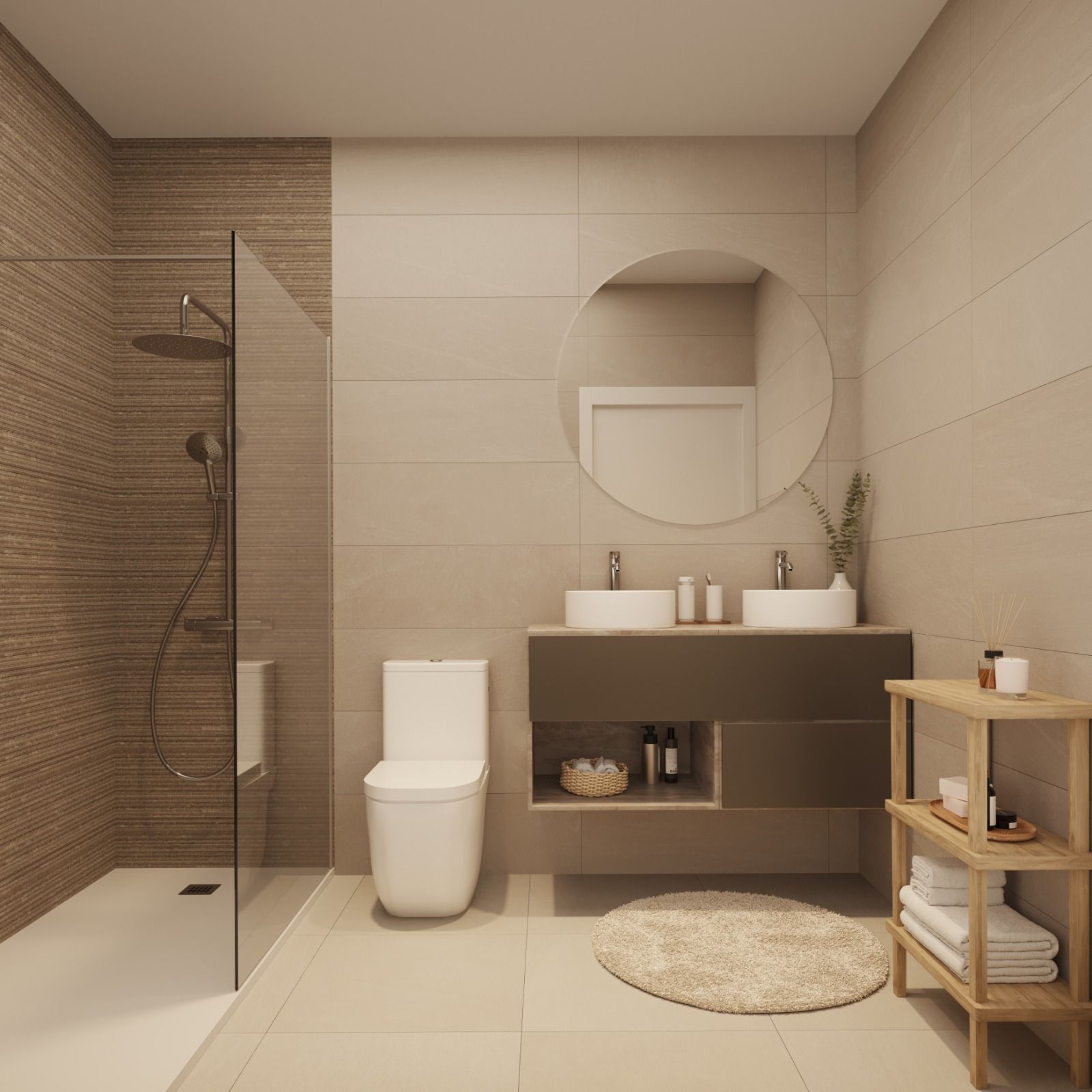 Interior detail of new-build apartment in Playa de los Boliches, Fuengirola