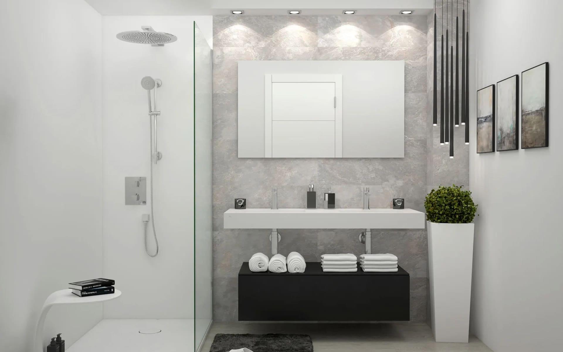 Main double bedroom with built-in wardrobes in 2-bedroom new-build apartment, La Cala de Mijas
