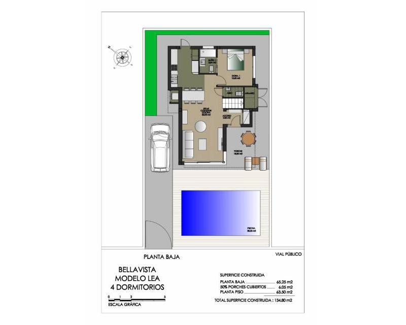 Site plan of villa development showing plot positions, Bellavista, San Miguel De Salinas