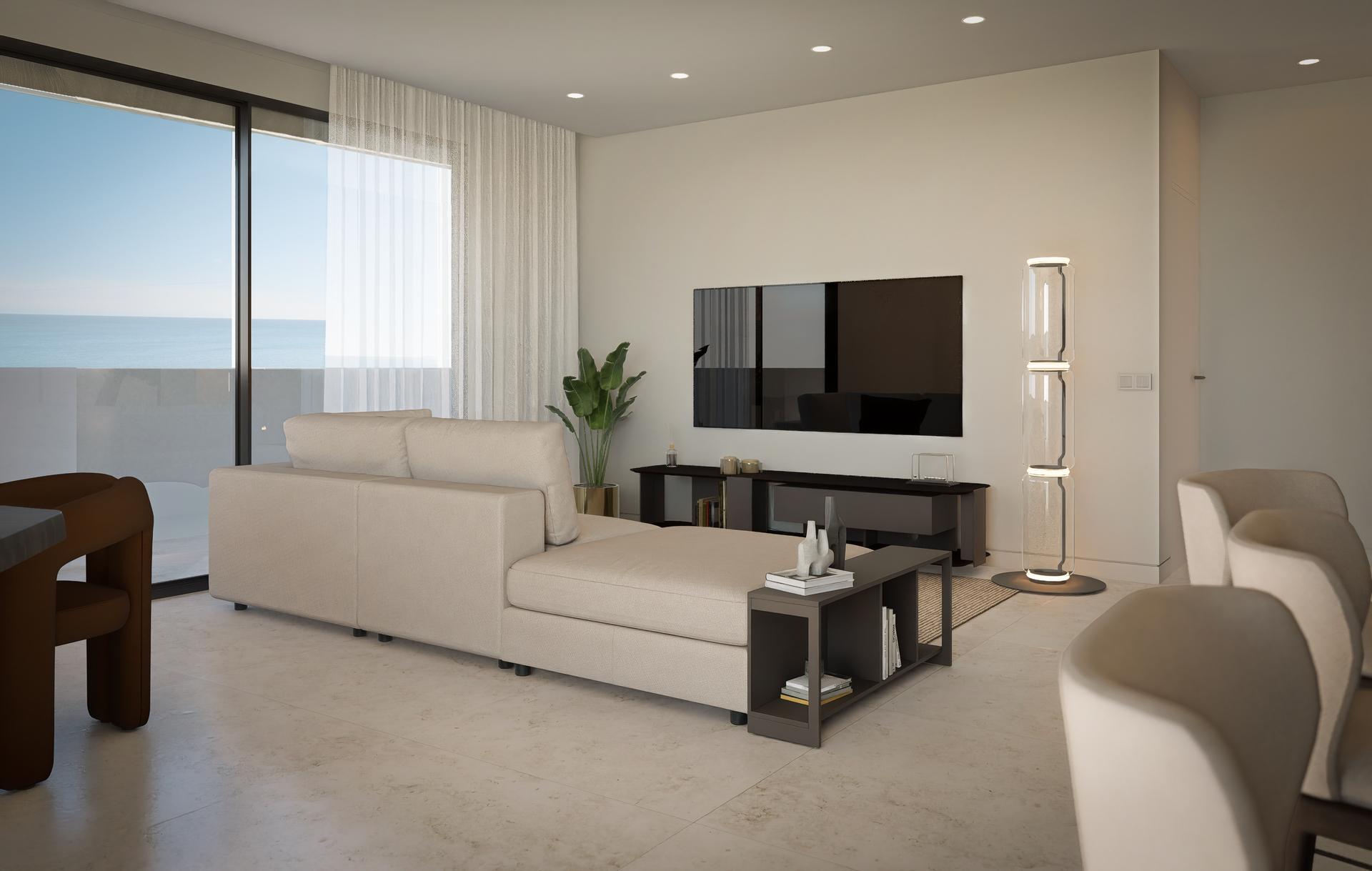 En-suite bathroom in the master bedroom, new-build apartment, Playa Arenal-Bol, Calpe