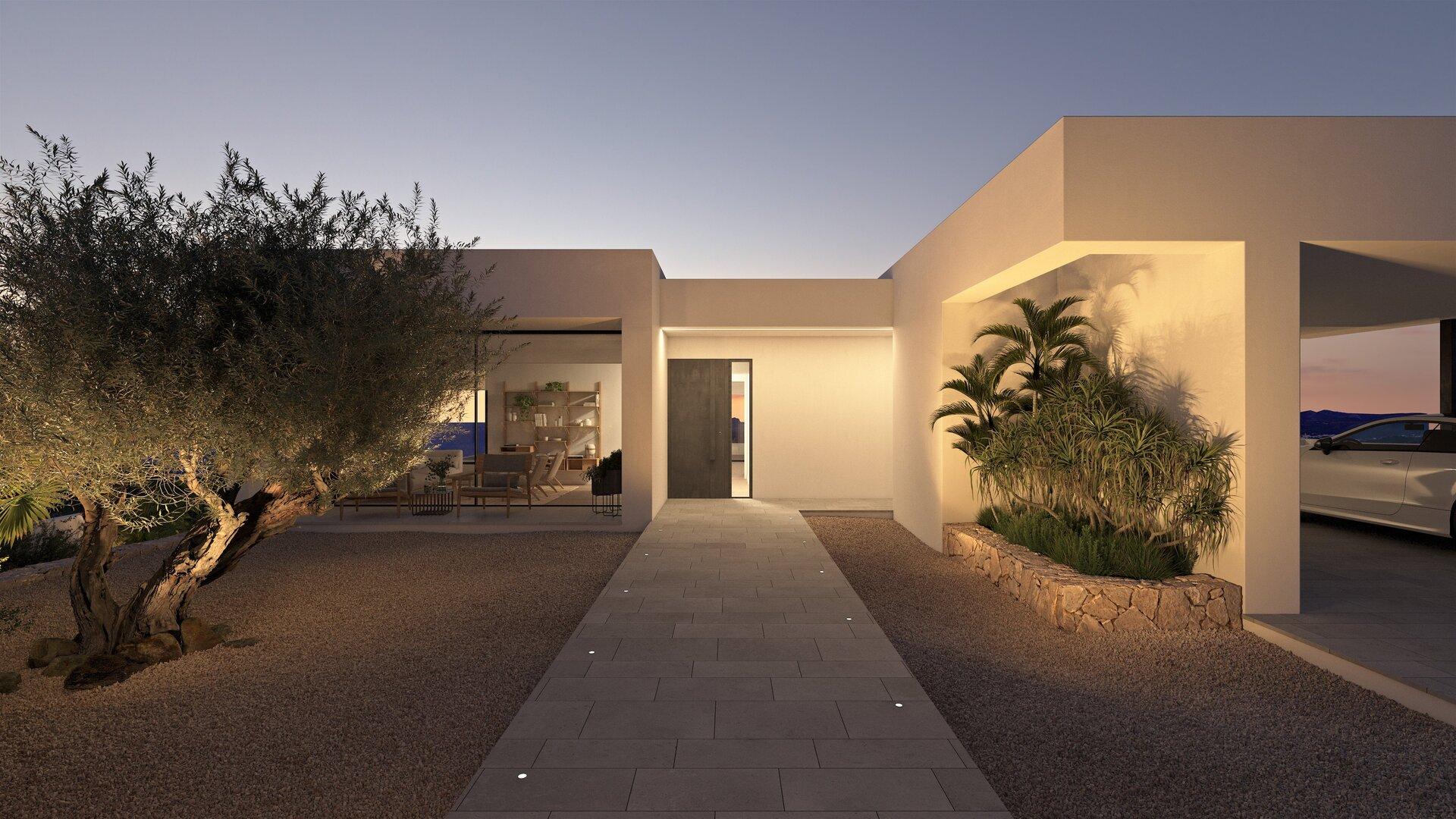 Ground-floor living space in 709m2 new-build villa, Cumbre del Sol, Benitachell