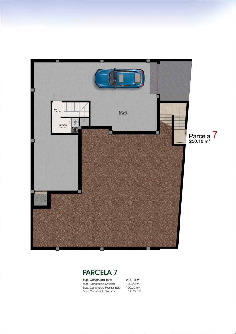 Ground-floor layout plan of 3-bedroom new-build villa in Benijofar showing room arrangement