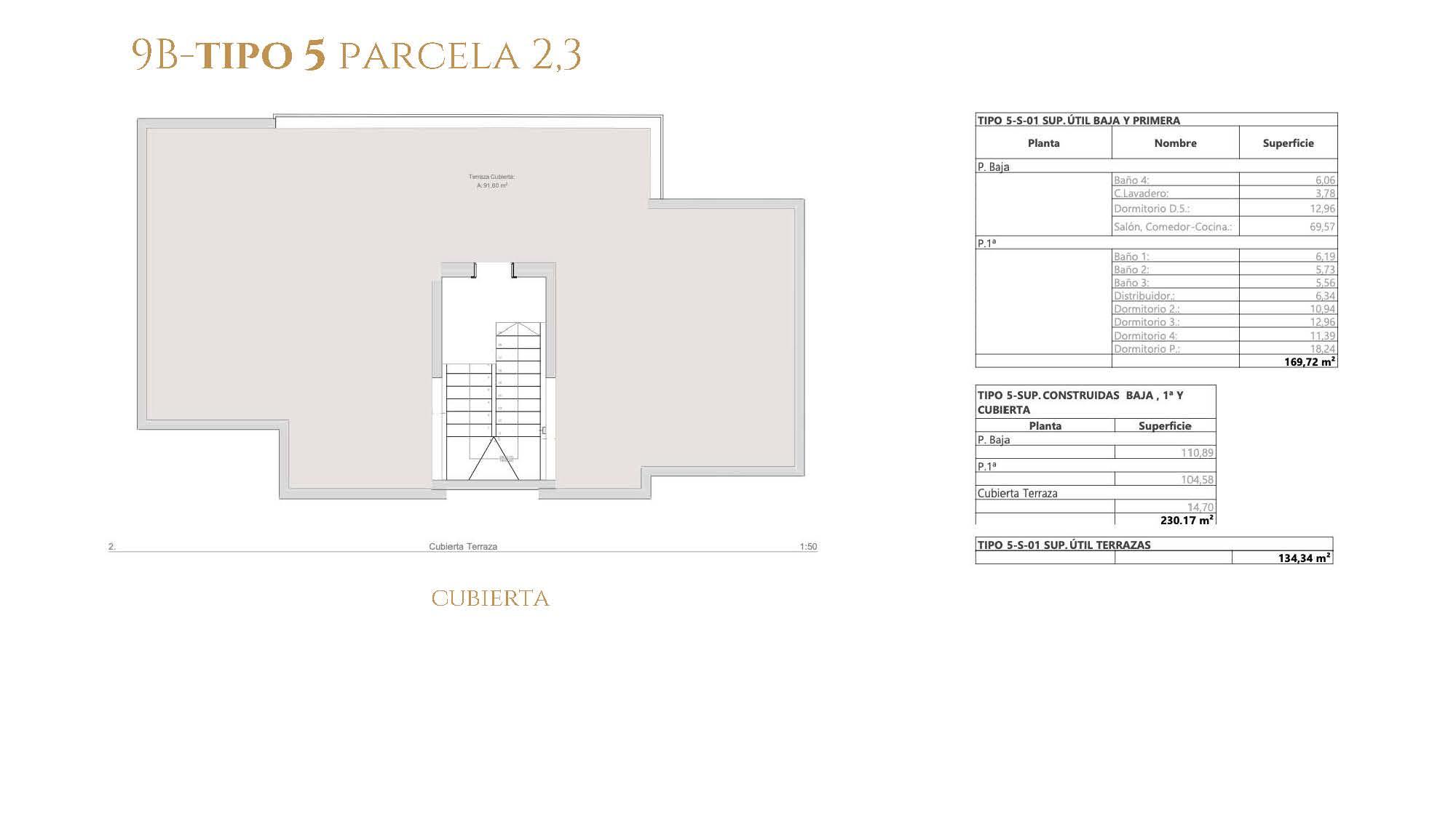 Site plan showing 519m2 plot boundary and building footprint, new-build villa, Azata Golf Estepona Oeste