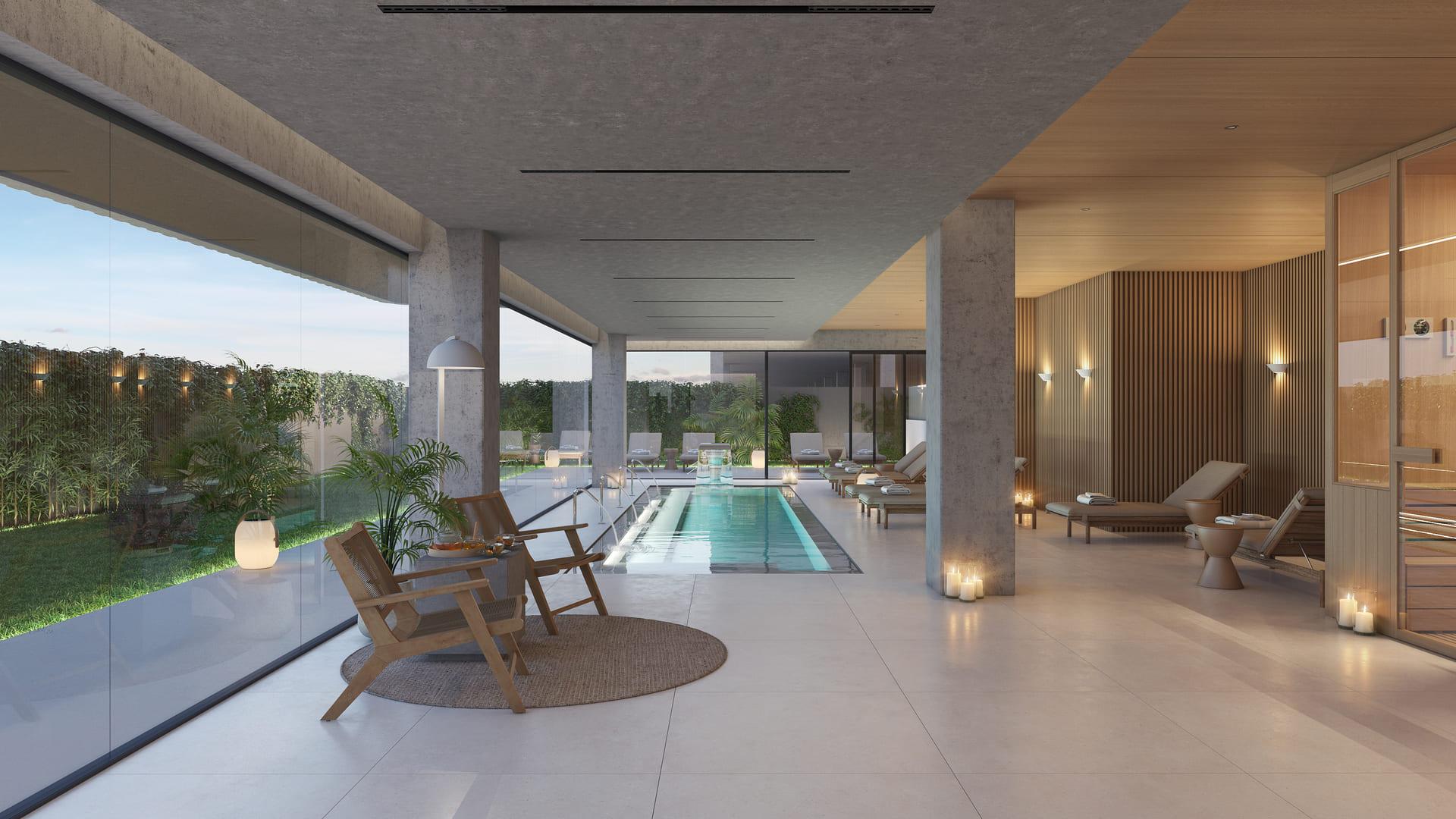 Kitchen with fitted units in 3-bedroom apartment, Las Lagunas, Mijas