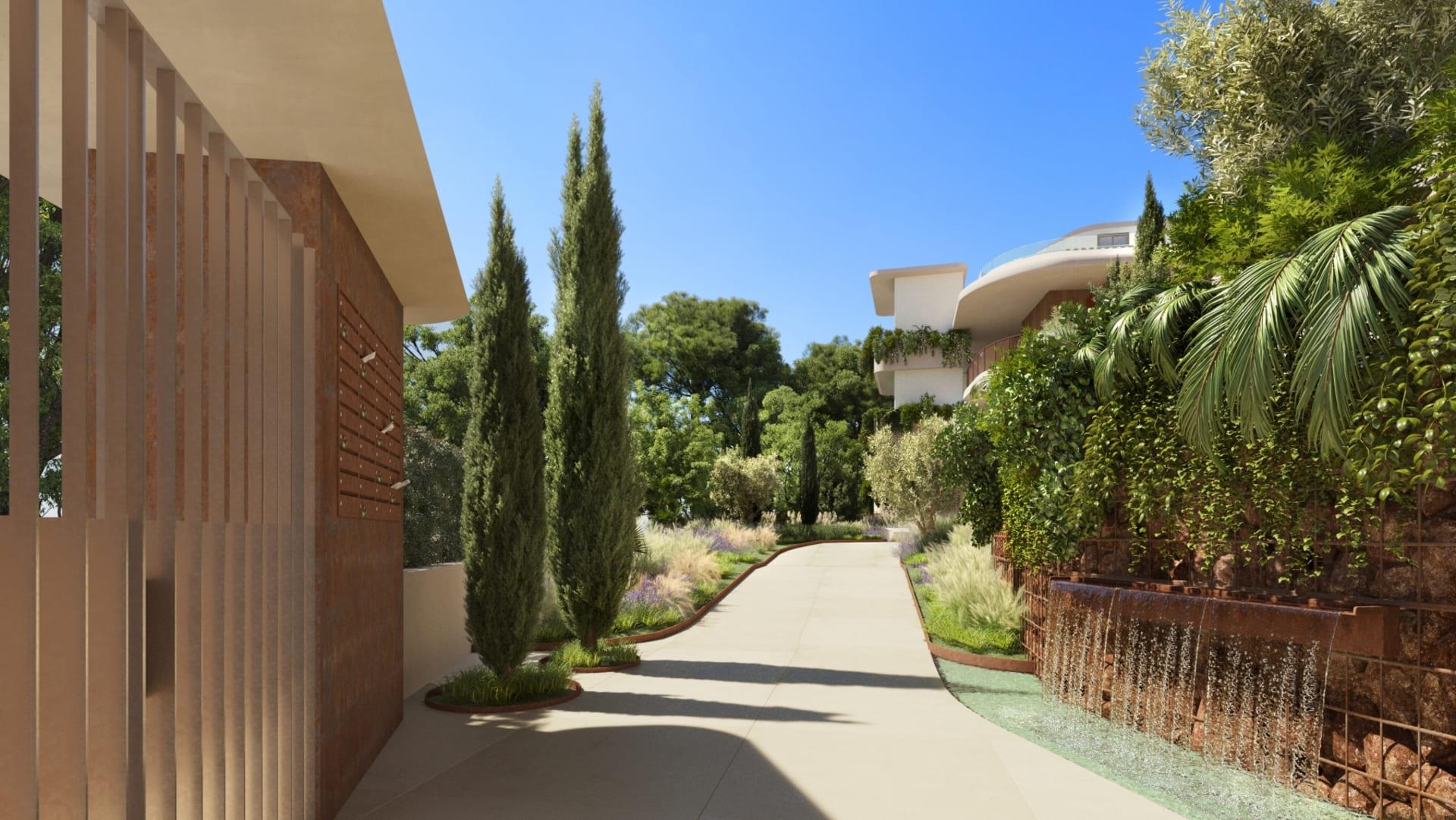 Interior hallway of 3-bedroom penthouse, El Higuerón, Fuengirola