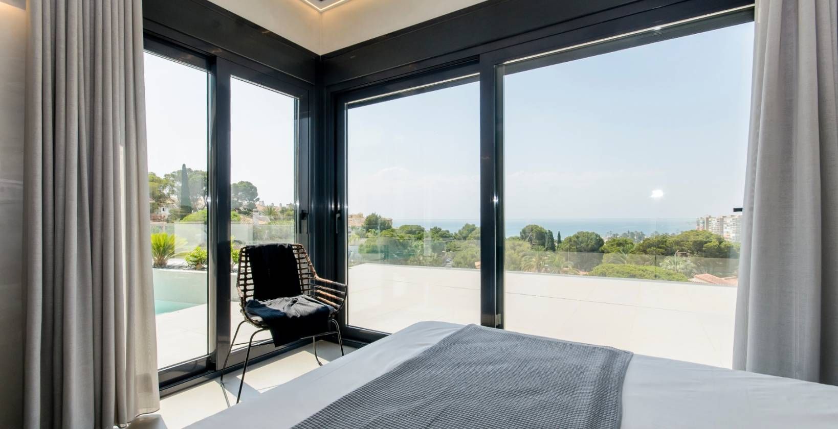 View from solarium across Campoamor residential rooftops