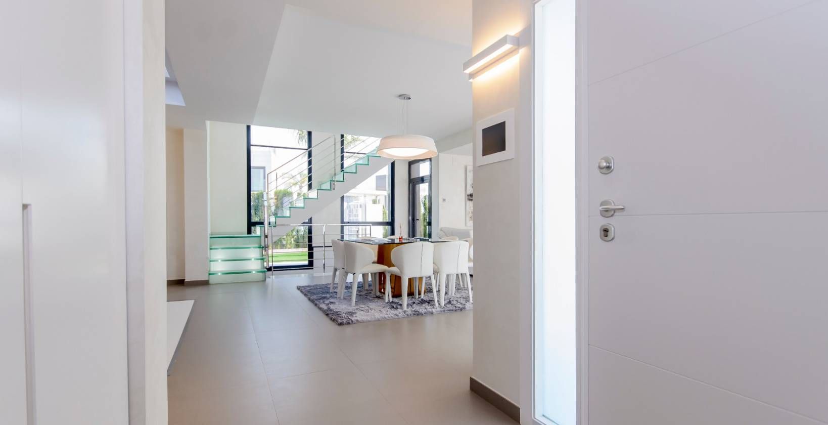 Side elevation of 3-bedroom new-build villa, Campoamor
