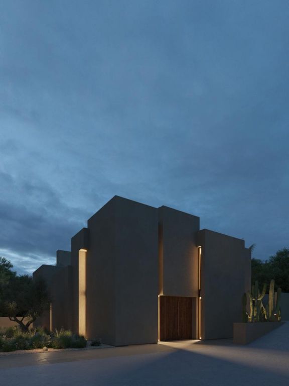 Elevated view of new-build villa site and plot in Bello Horizonte, La Nucía