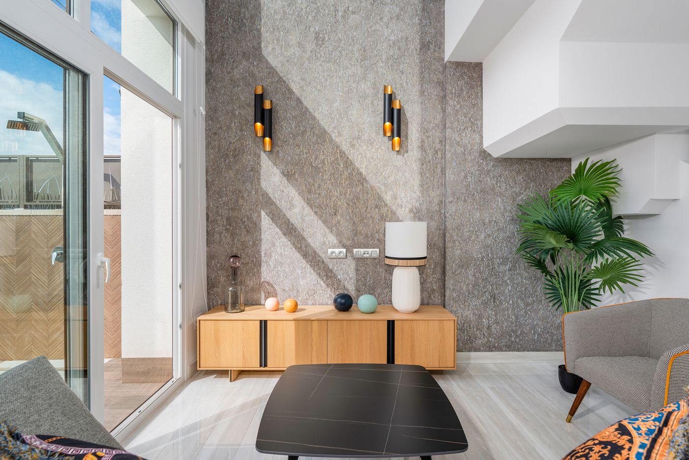Entrance hallway of new-build villa, Ciudad Quesada
