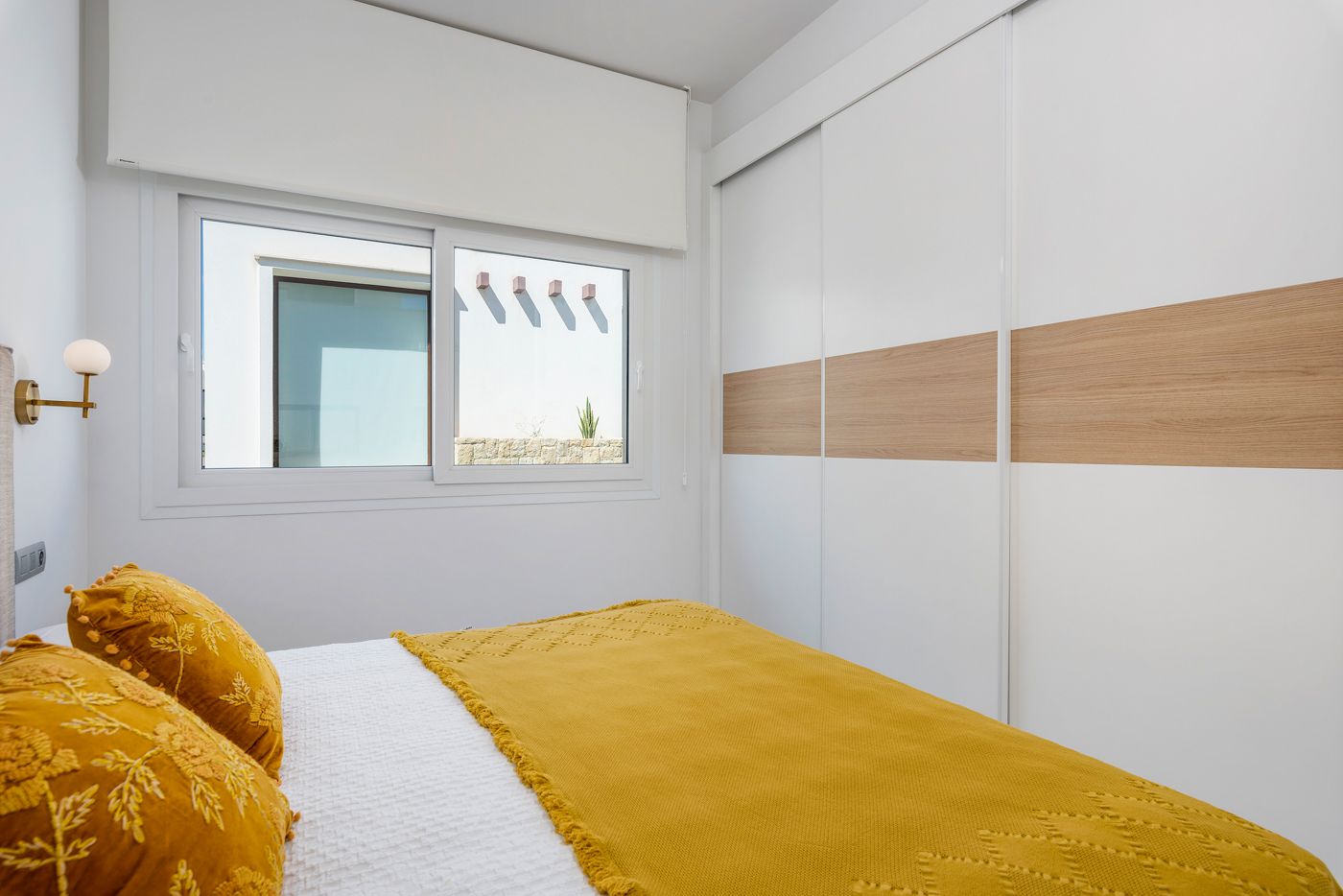 Bedroom with built-in storage in new-build villa, Ciudad Quesada
