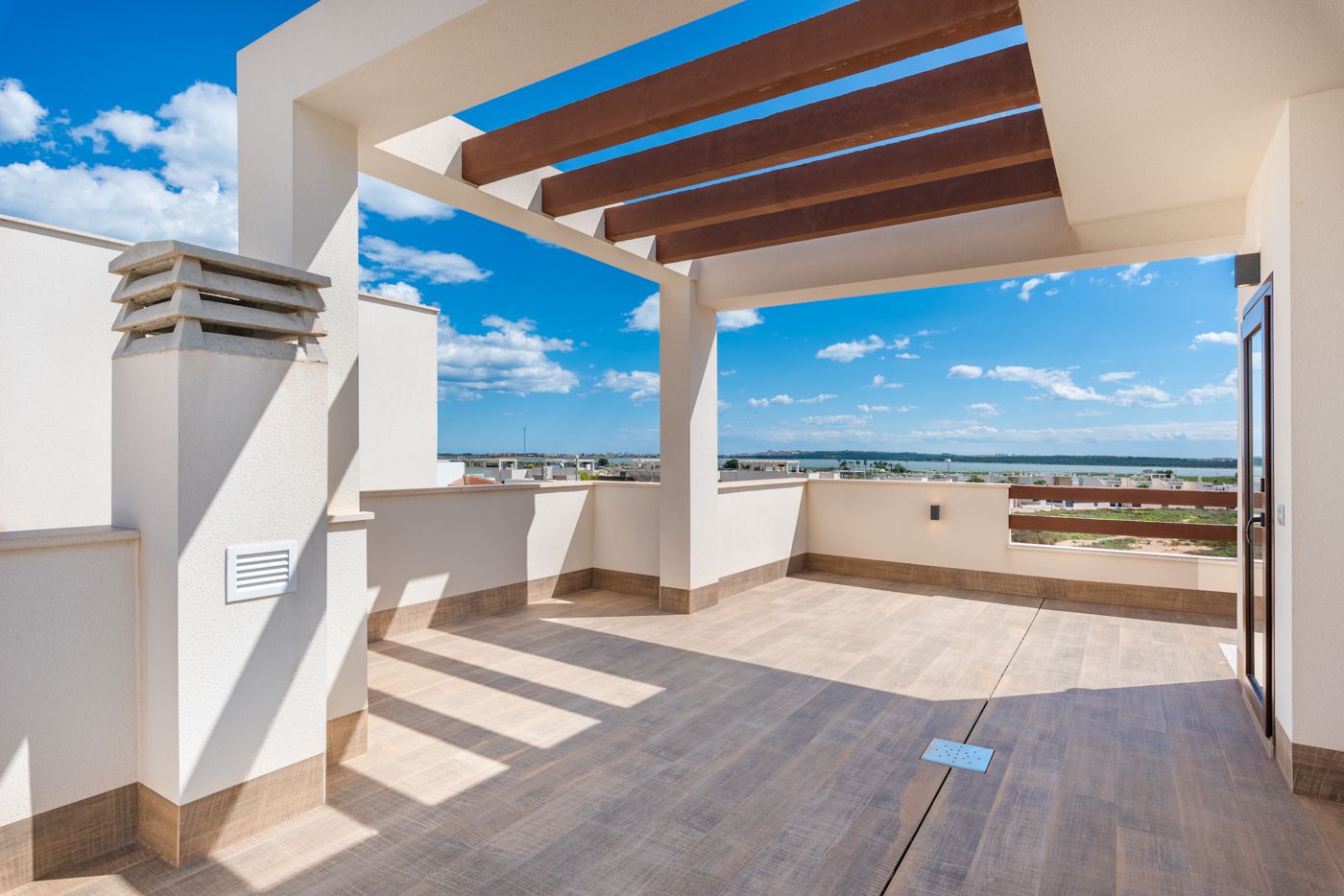 Main entrance door of new-build villa, Ciudad Quesada, Rojales