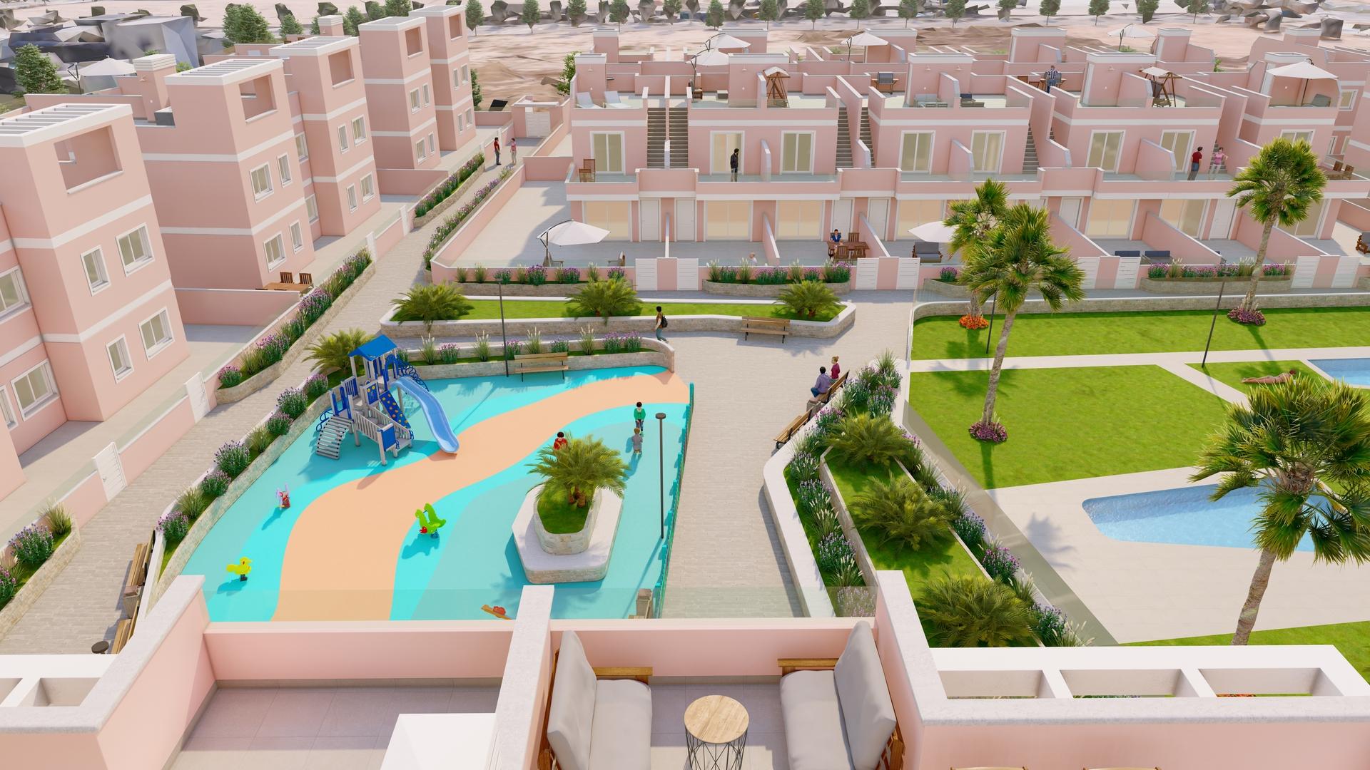 Open-plan kitchen and dining area in 3-bedroom apartment, Zona Pueblo, Pilar De La Horadada
