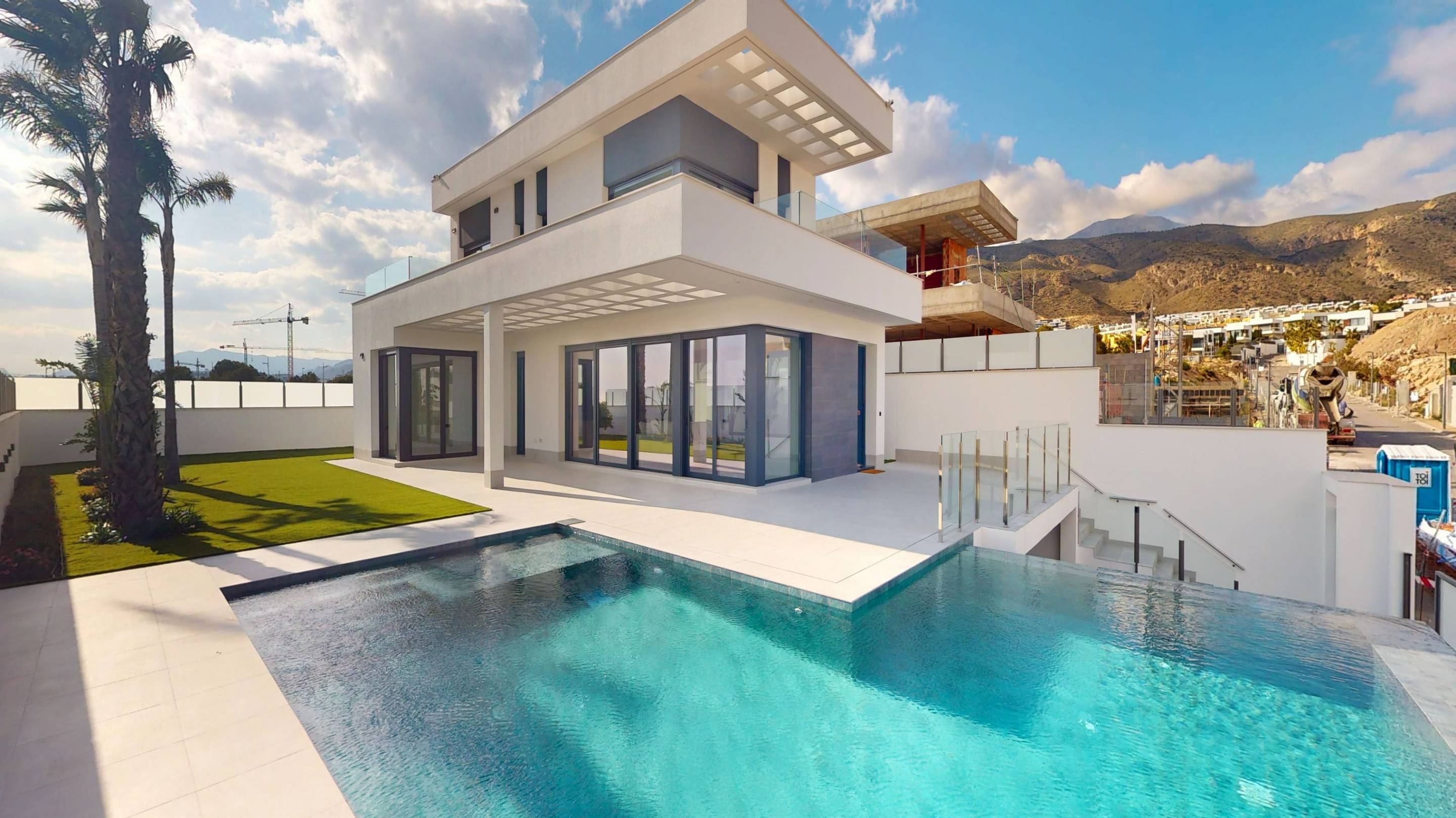 Shower room in 3-bedroom new-build villa, Finestrat Hills