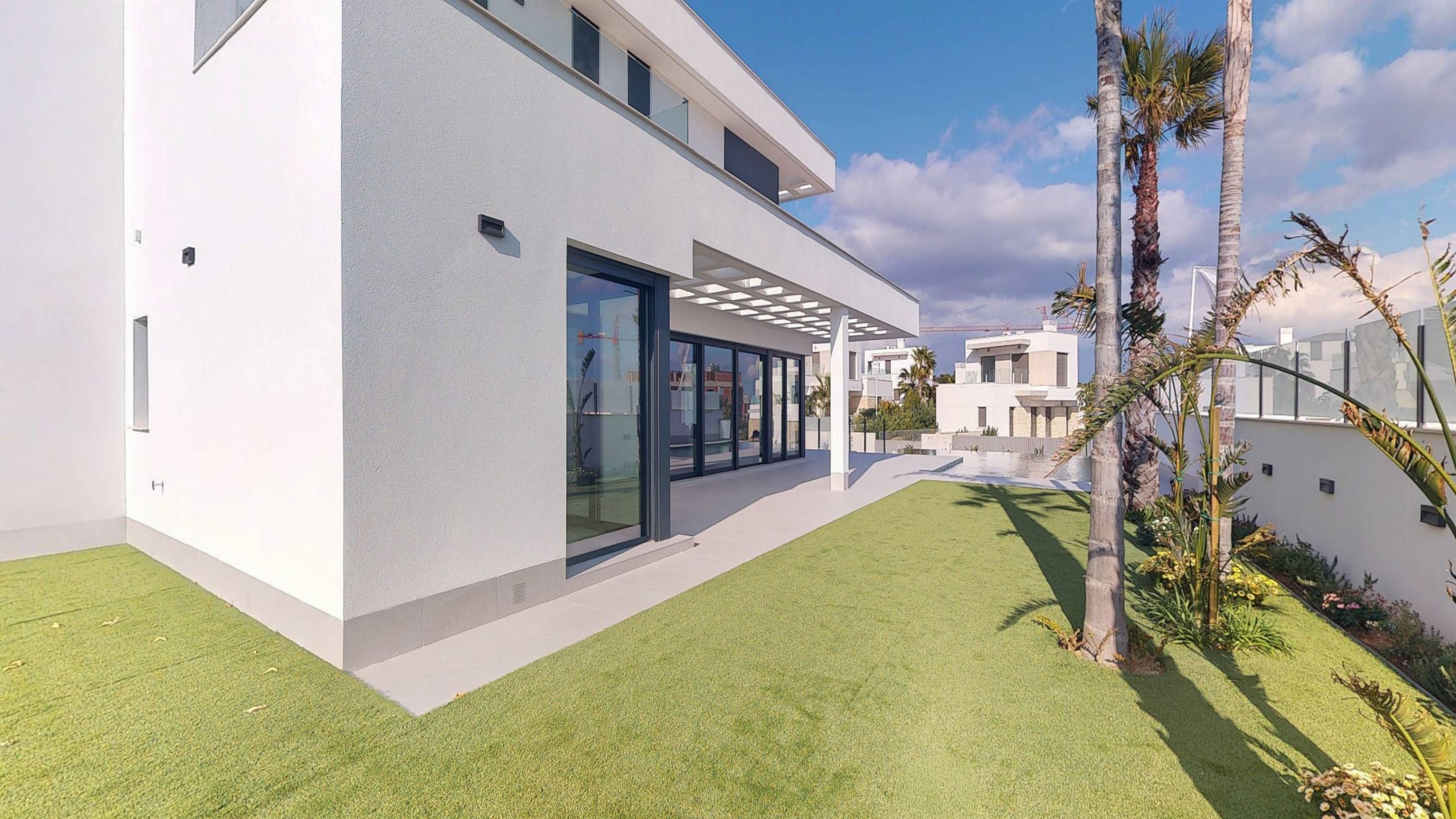 View towards surrounding hills from 455m2 villa plot, Finestrat Hills