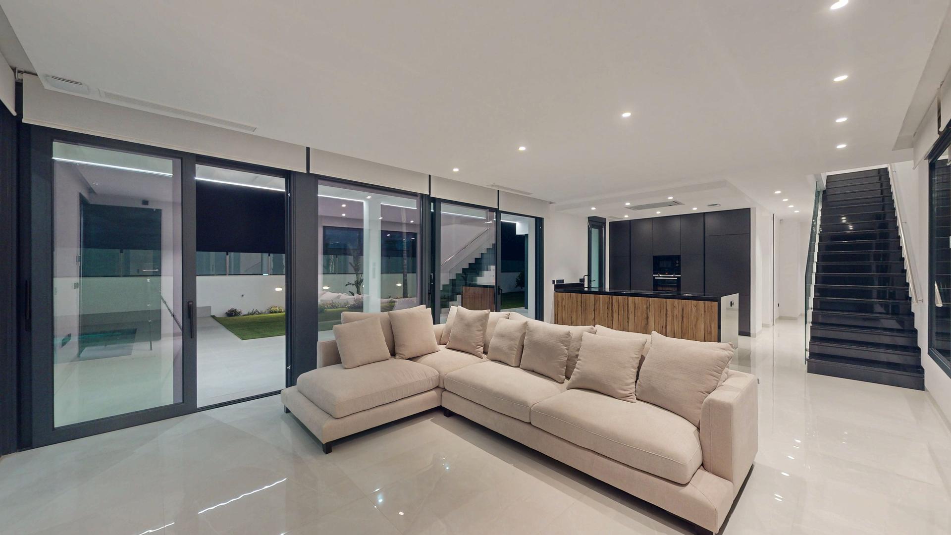 Exterior of 3-bedroom villa on hillside plot, Finestrat Hills