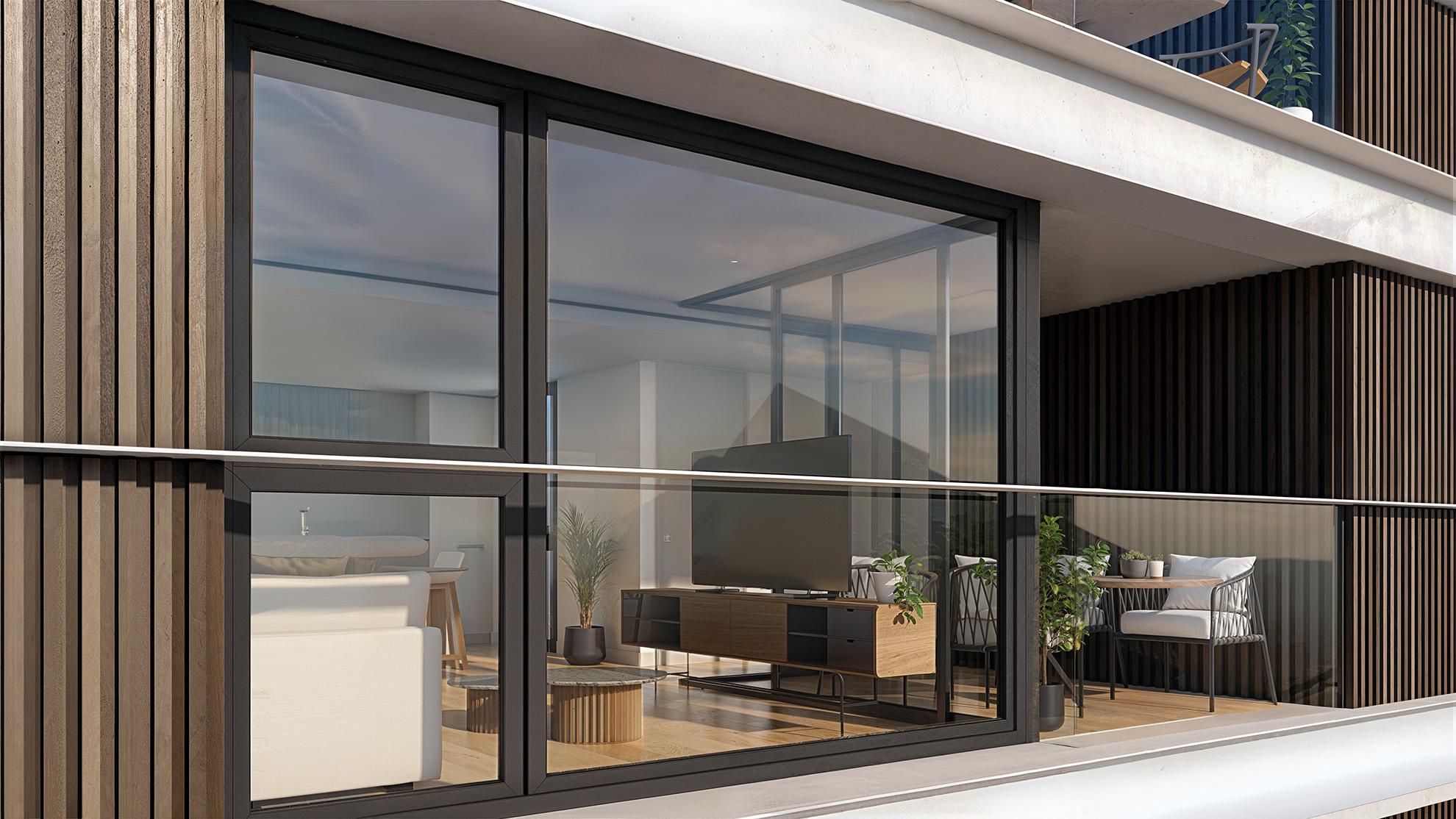 Built-in wardrobe interior in a bedroom, 2-bedroom new-build apartment, Costa Del Sol, Estepona