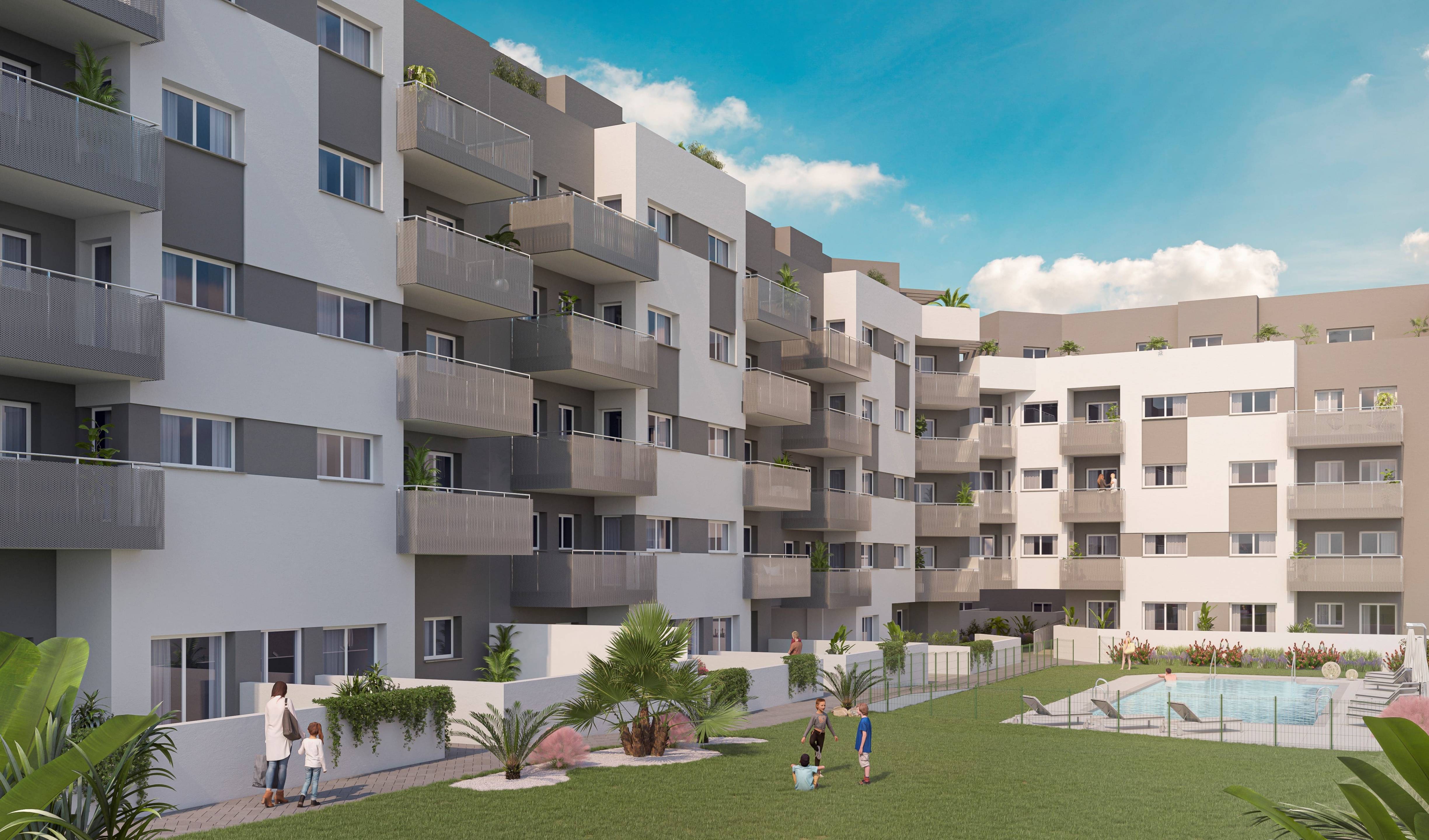 Fitted kitchen in 2-bedroom new-build apartment, Centro, Torre Del Mar