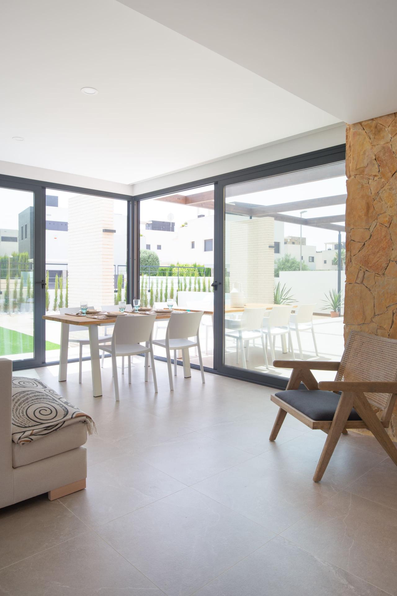 View from rooftop solarium of 4-bedroom villa, Campoamor, Orihuela Costa