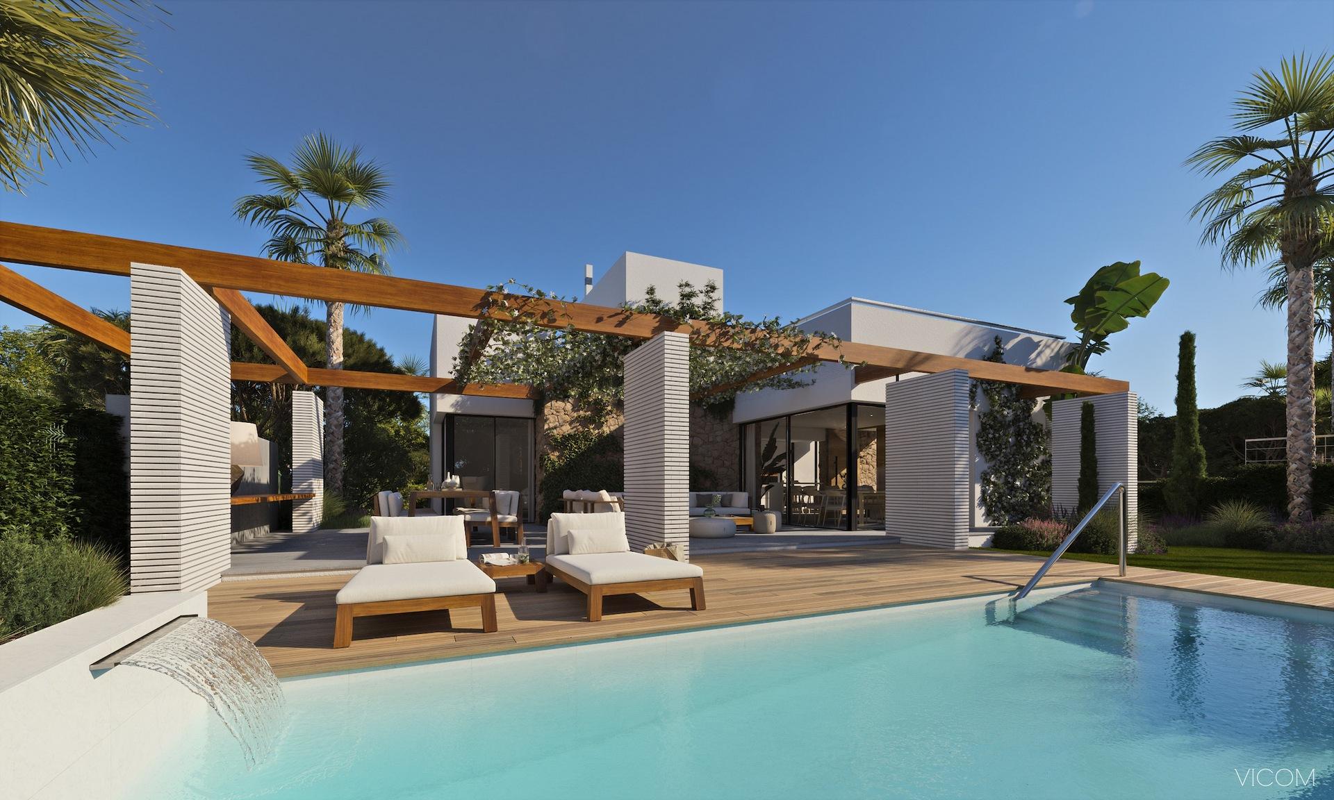 Master bedroom in 4-bedroom new-build villa, Campoamor, Orihuela Costa