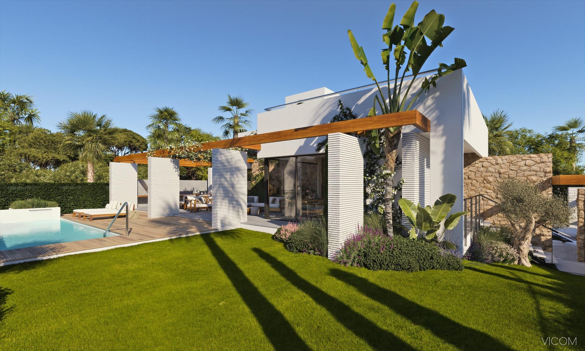 Bedroom with built-in storage in 4-bedroom new-build villa, Campoamor