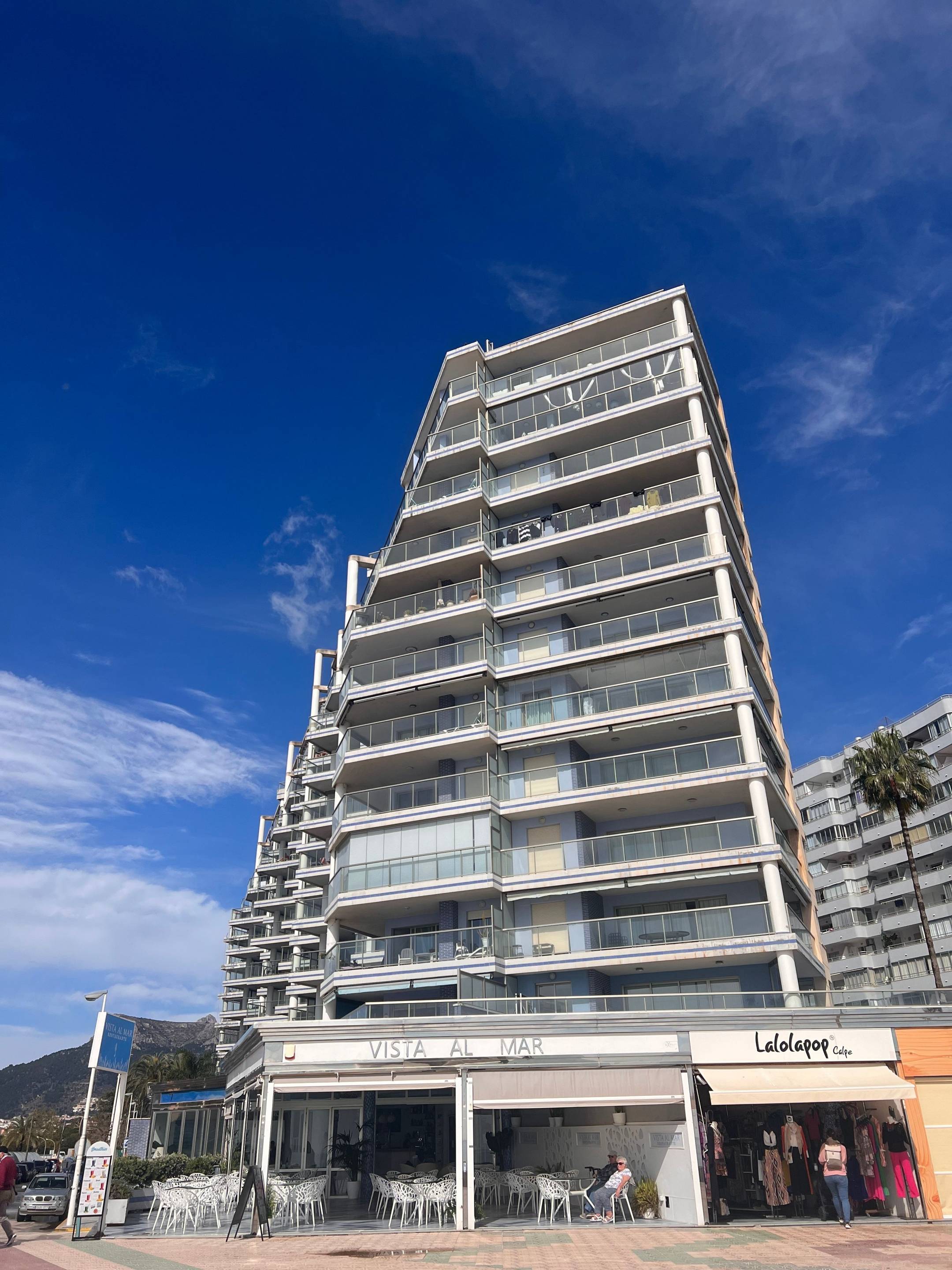 Internal stairwell of residential complex, Playa de Fossa-Levante, Calpe