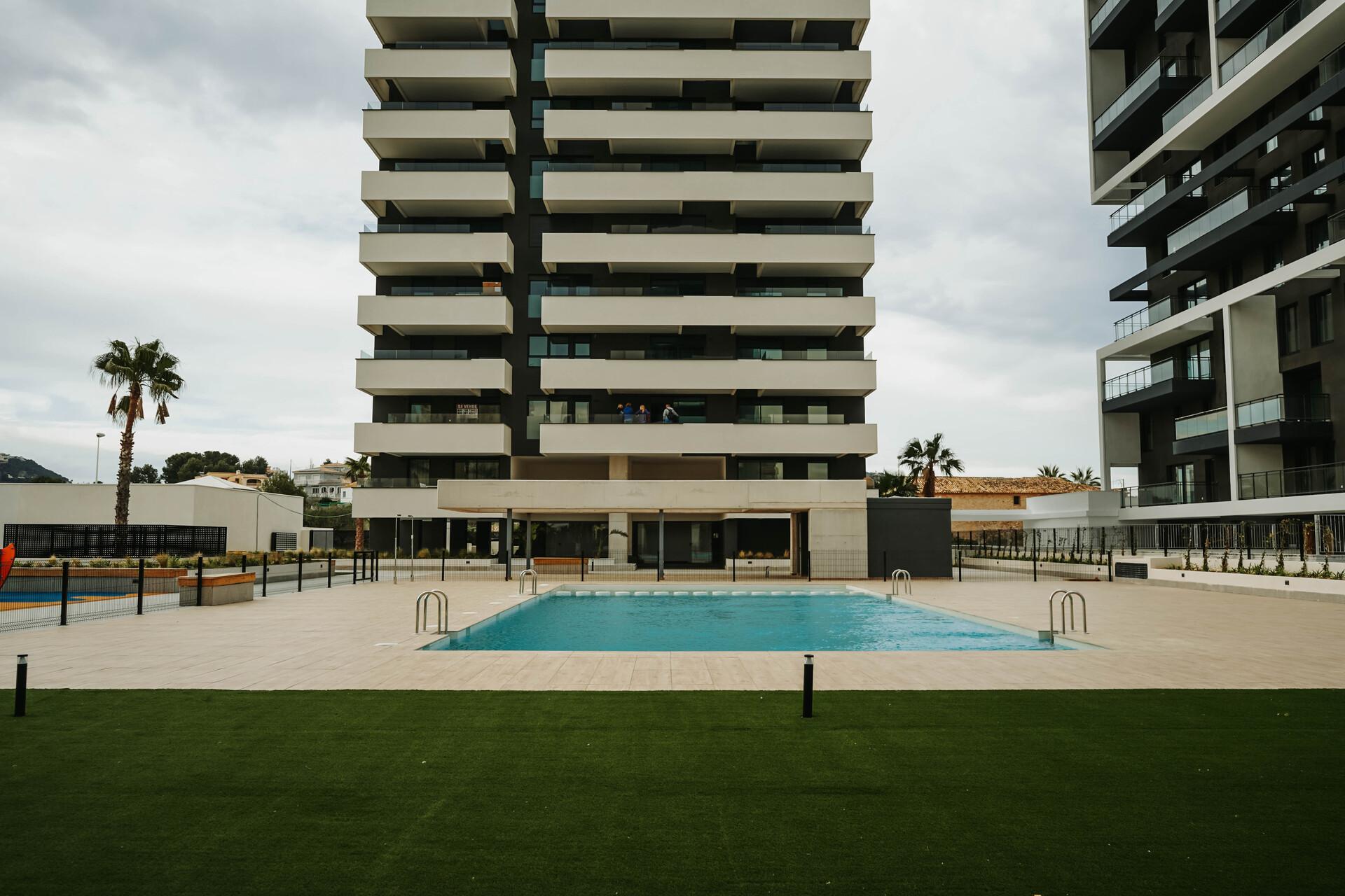 Floor plan of 2-bedroom penthouse on 15th floor, Playa Arenal-Bol, Calpe