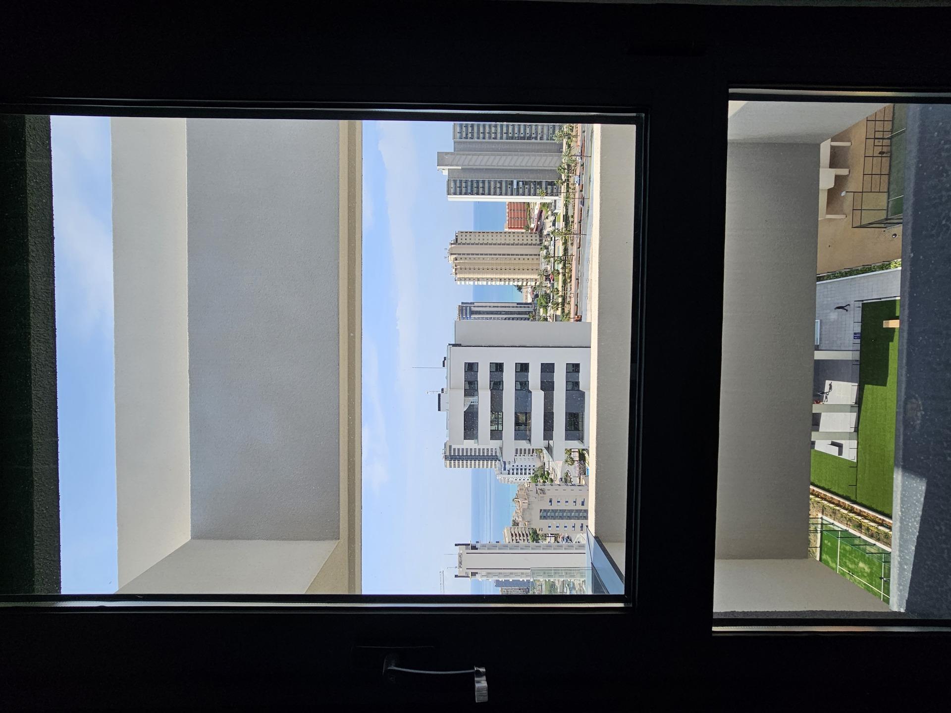 Lift lobby inside residential complex, Playa Arenal-Bol, Calpe