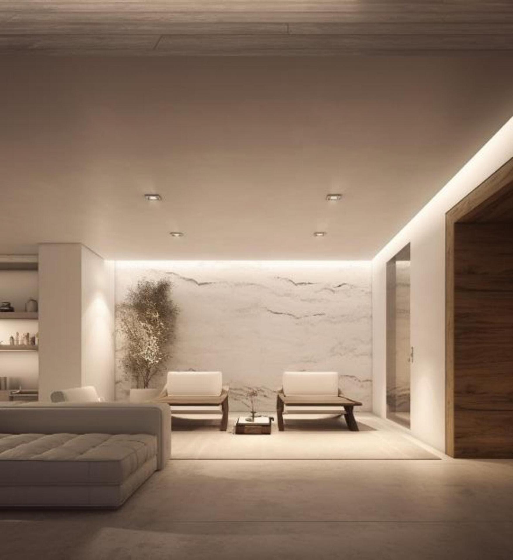 Ground floor plan of new-build villa in Mijas Golf, Mijas