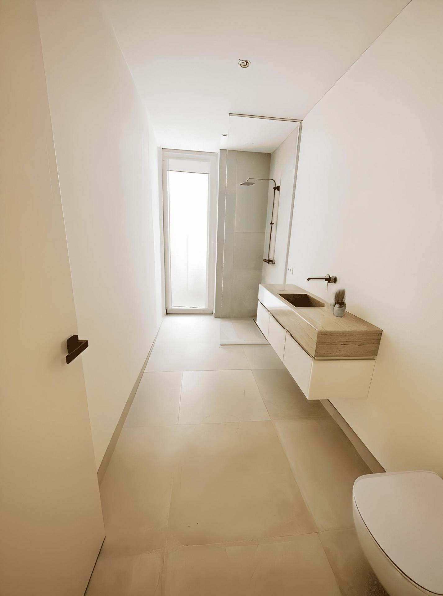 Living and dining area with large windows in new-build villa, Mijas Golf