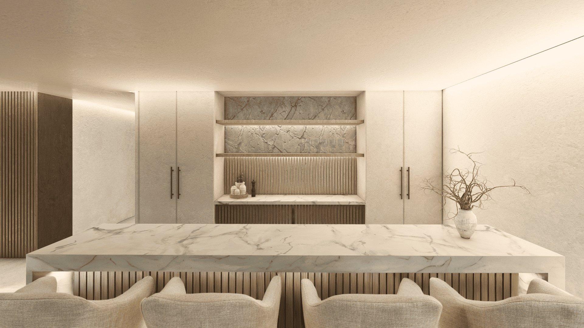 Fitted kitchen in new-build 4-bedroom villa, Mijas Golf, Mijas