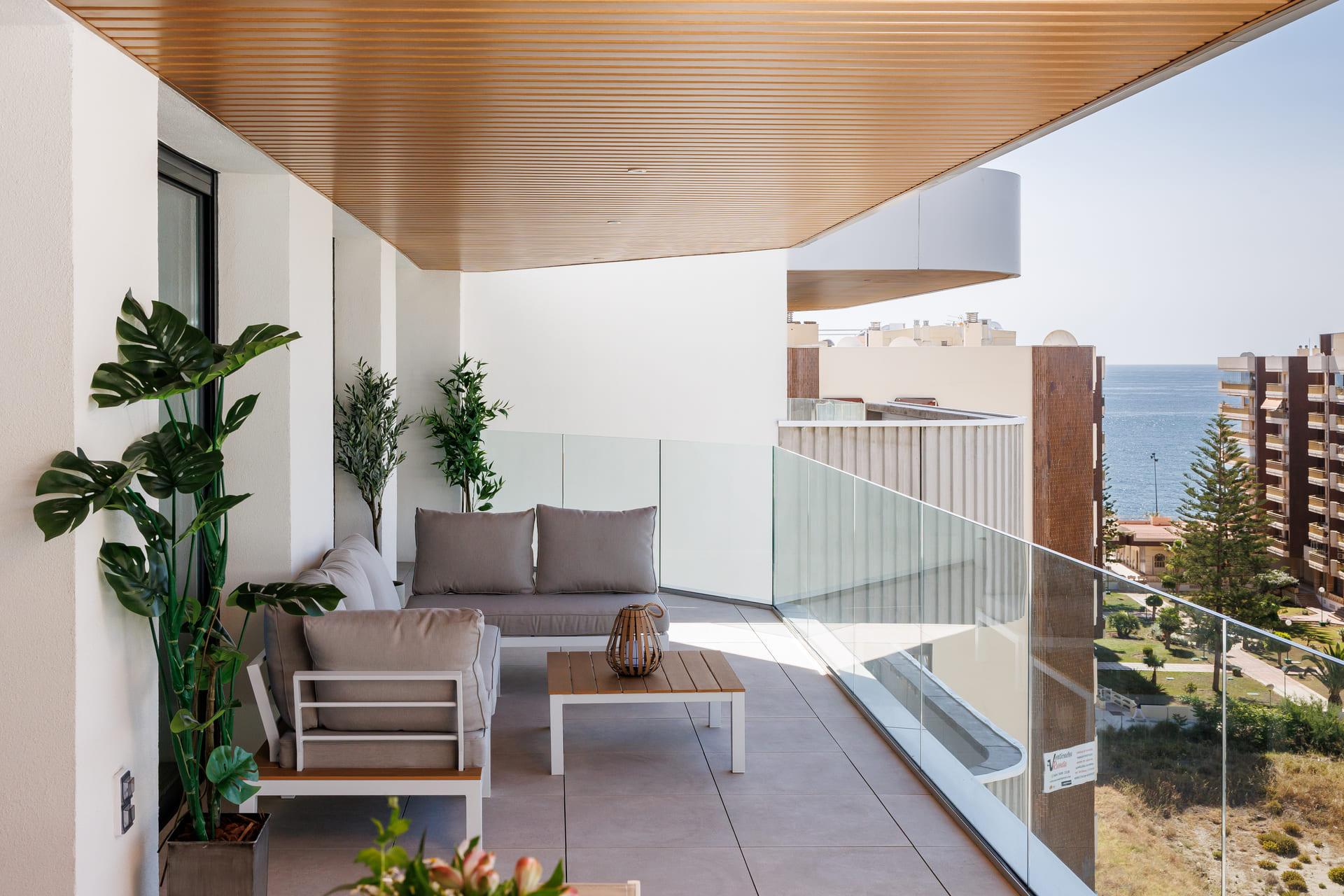 Coworking room with desks and seating for residents