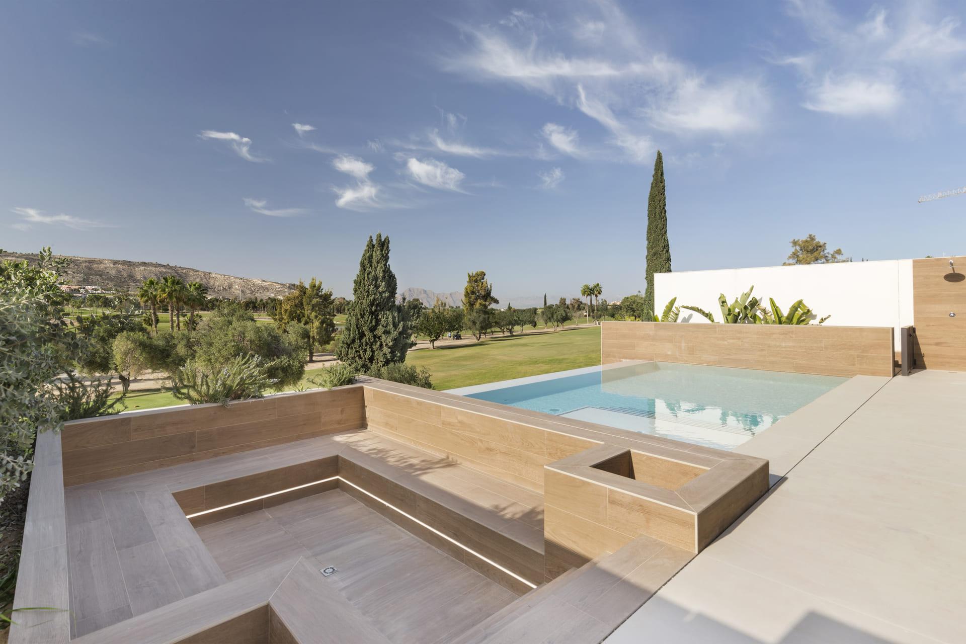 Dining area inside new-build villa, Algorfa, Alicante