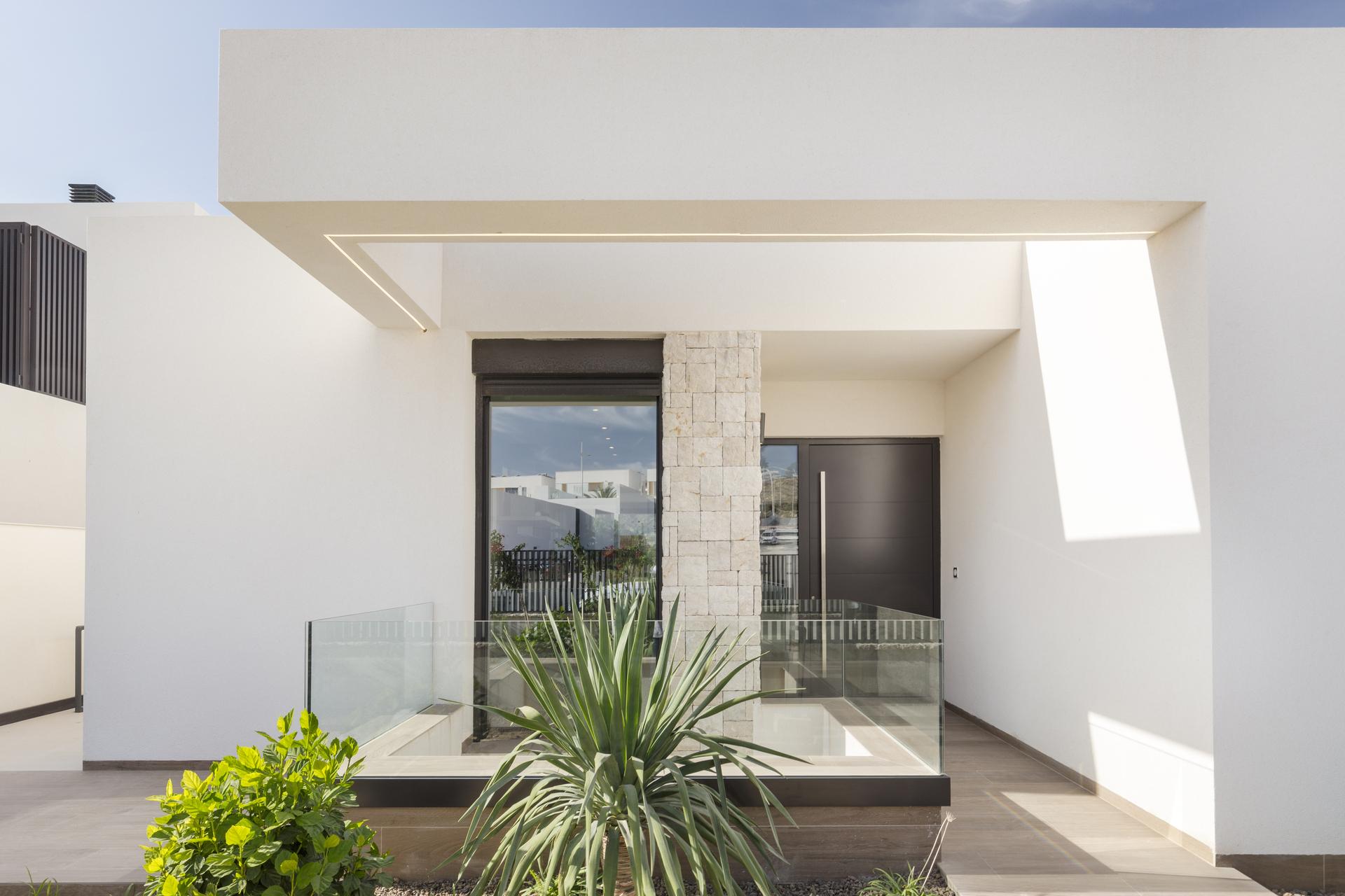 Bathroom fittings close-up in new-build villa, Algorfa
