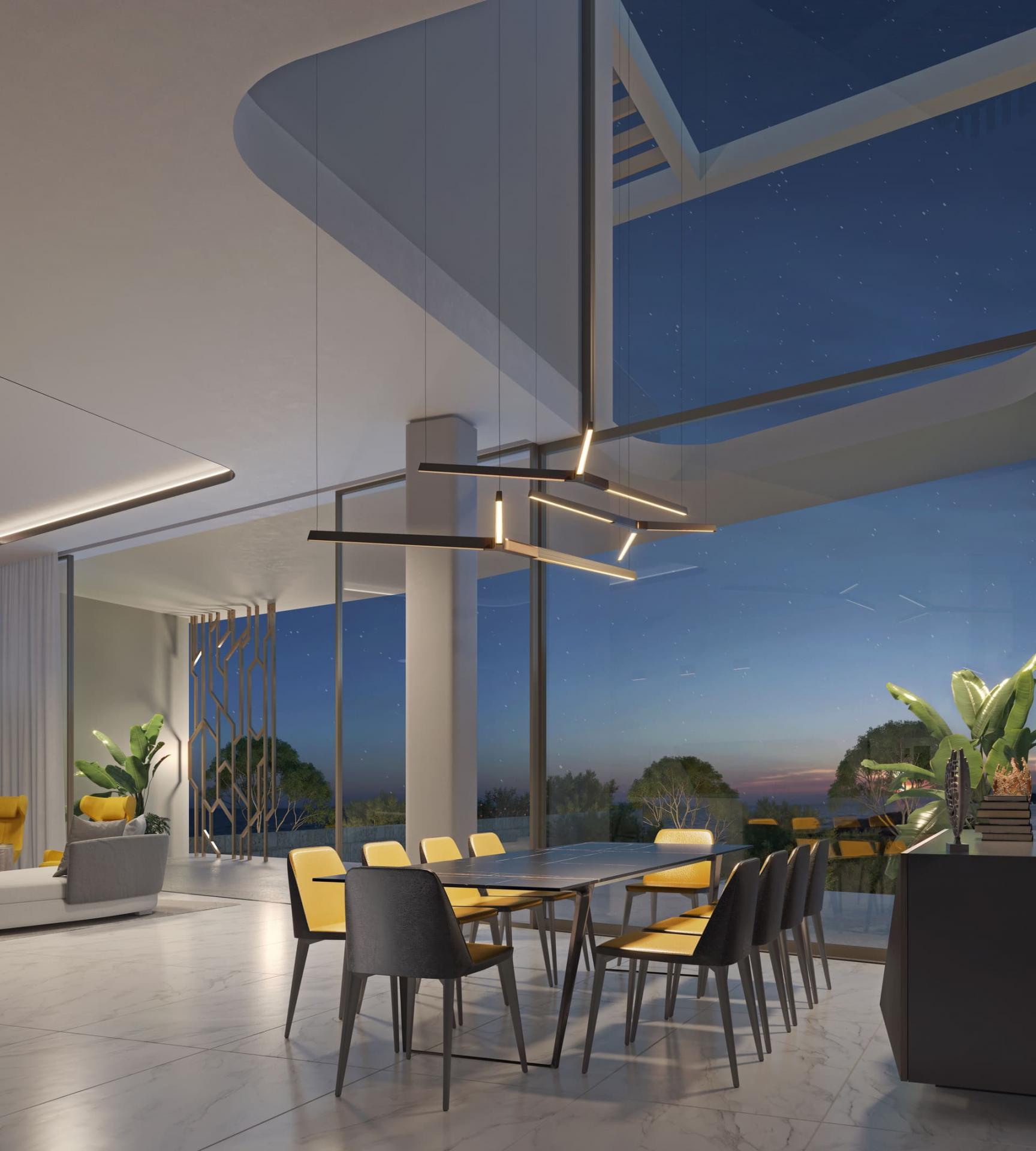 Upper floor landing in new-build 1,145m2 villa, El Paraíso, Benahavis