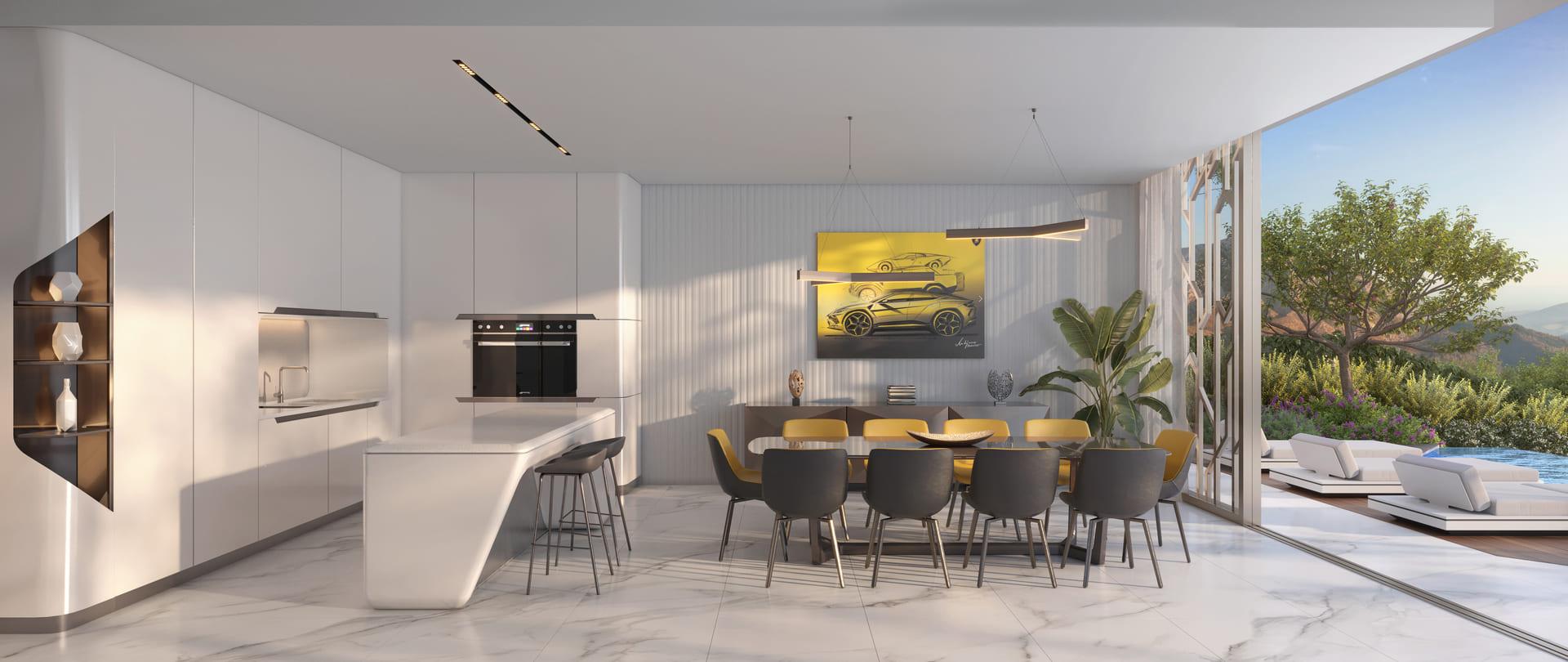 Roof-level solarium terrace of new-build 5-bedroom villa, El Paraíso, Benahavis