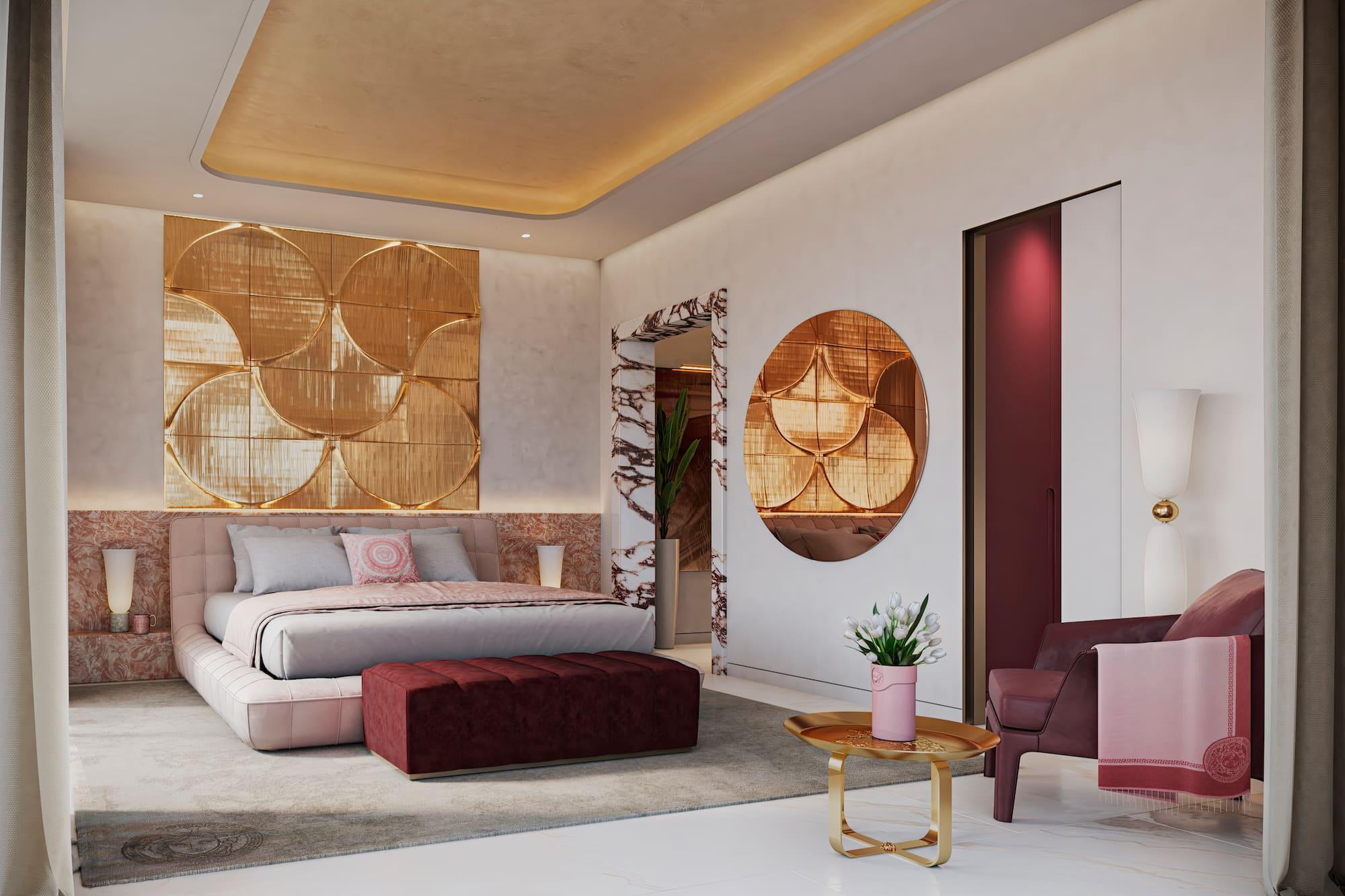 Private pool and stone terrace surround in 5-bedroom villa, Puerto, Marbella