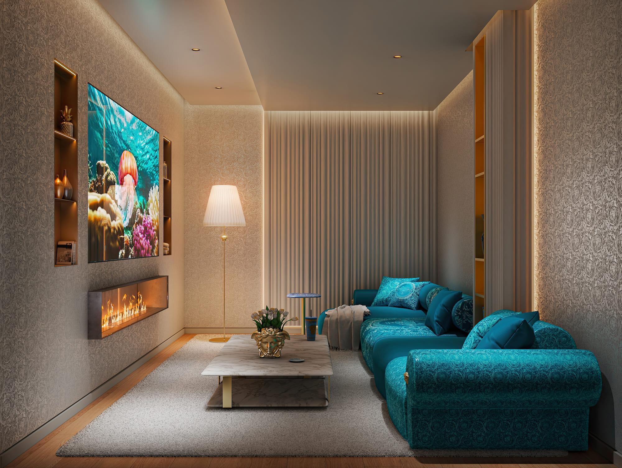 Fifth bedroom with built-in storage in new-build villa, Puerto, Marbella