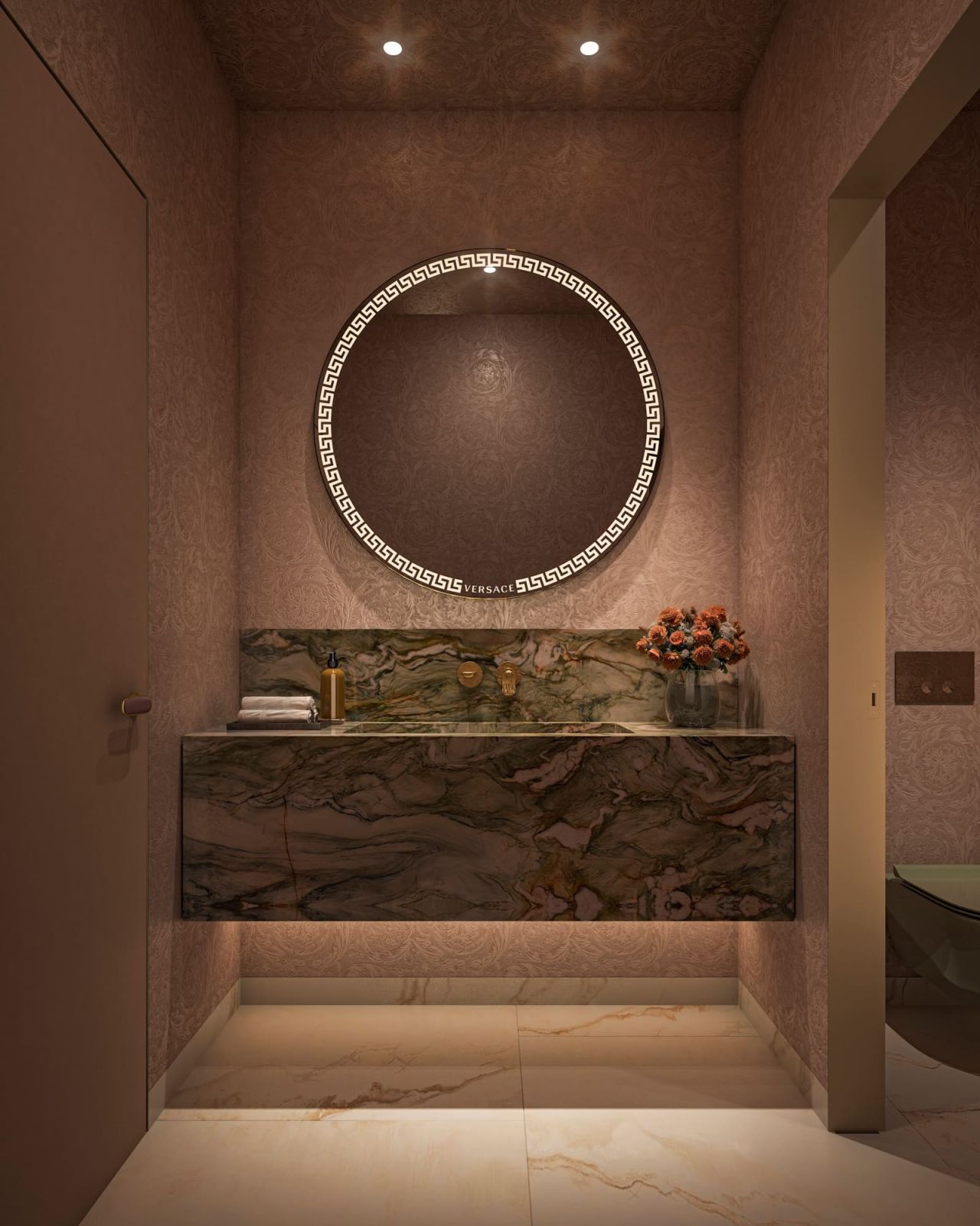 Bedroom with built-in wardrobes in new-build villa, Puerto, Marbella