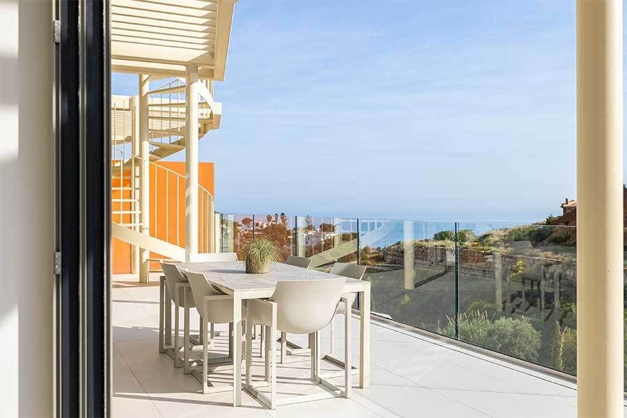 Outdoor terrace access from villa living area, El Higuerón, Fuengirola