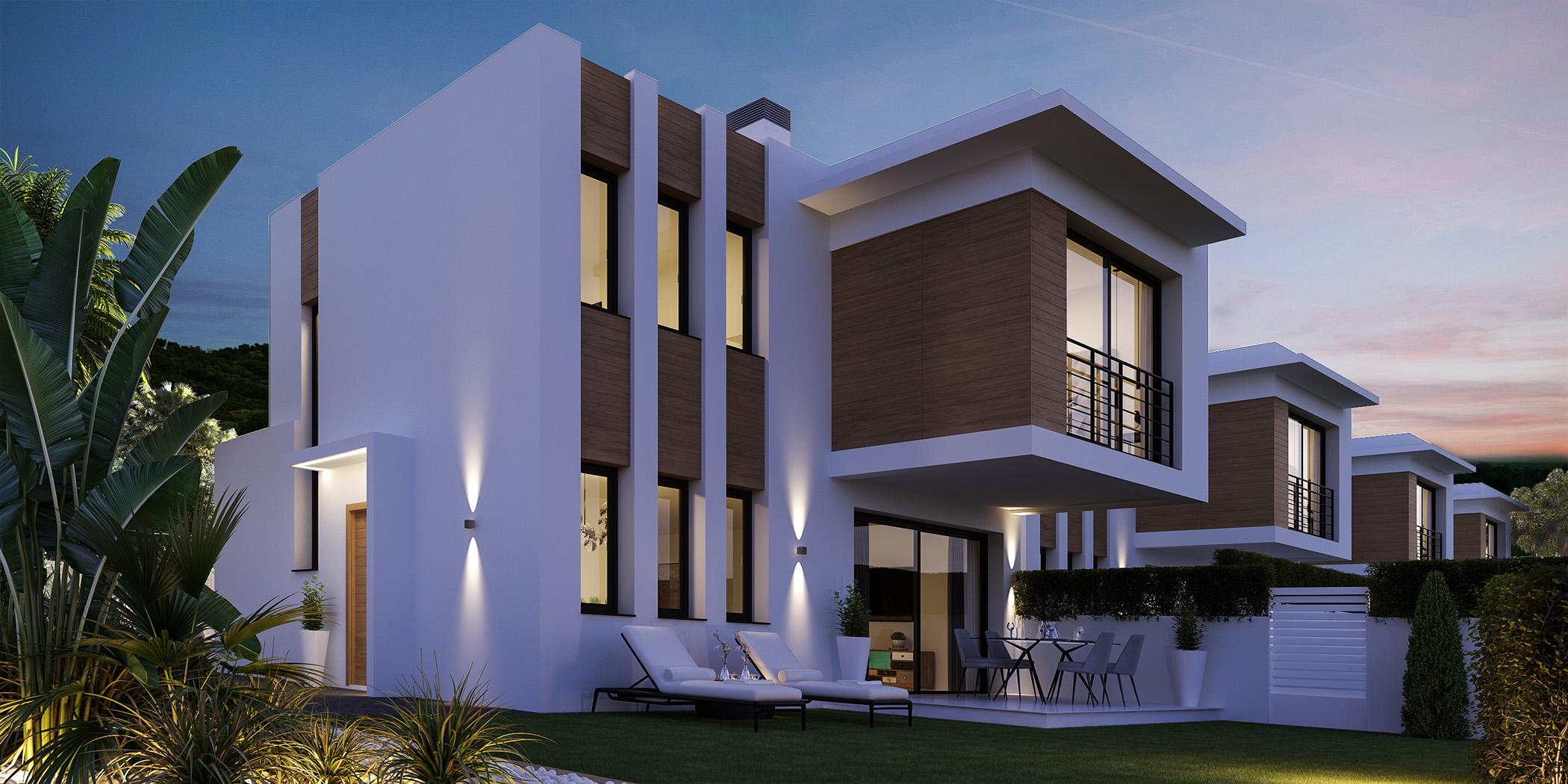 Living room in ground-floor new-build villa, Tossal Gros, Denia