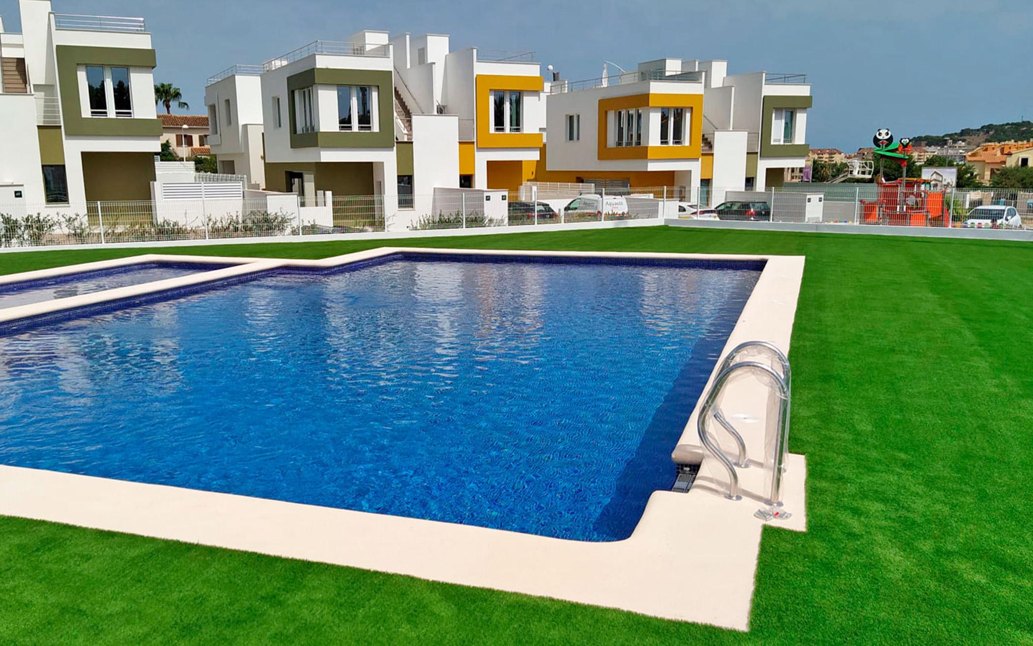 Main bathroom in 3-bedroom new-build villa, Tossal Gros, Denia