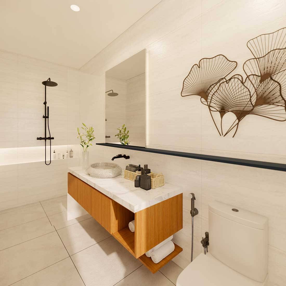 Bedroom in new-build villa, Tabanan, Bali