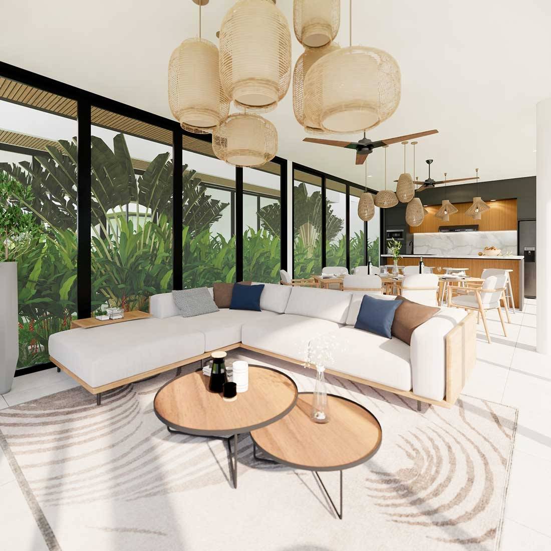 Kitchen or dining area in 5-bathroom villa, Tabanan, Bali
