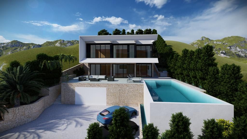 Master bedroom in 4-bedroom new-build villa in Altea Hills, Altea