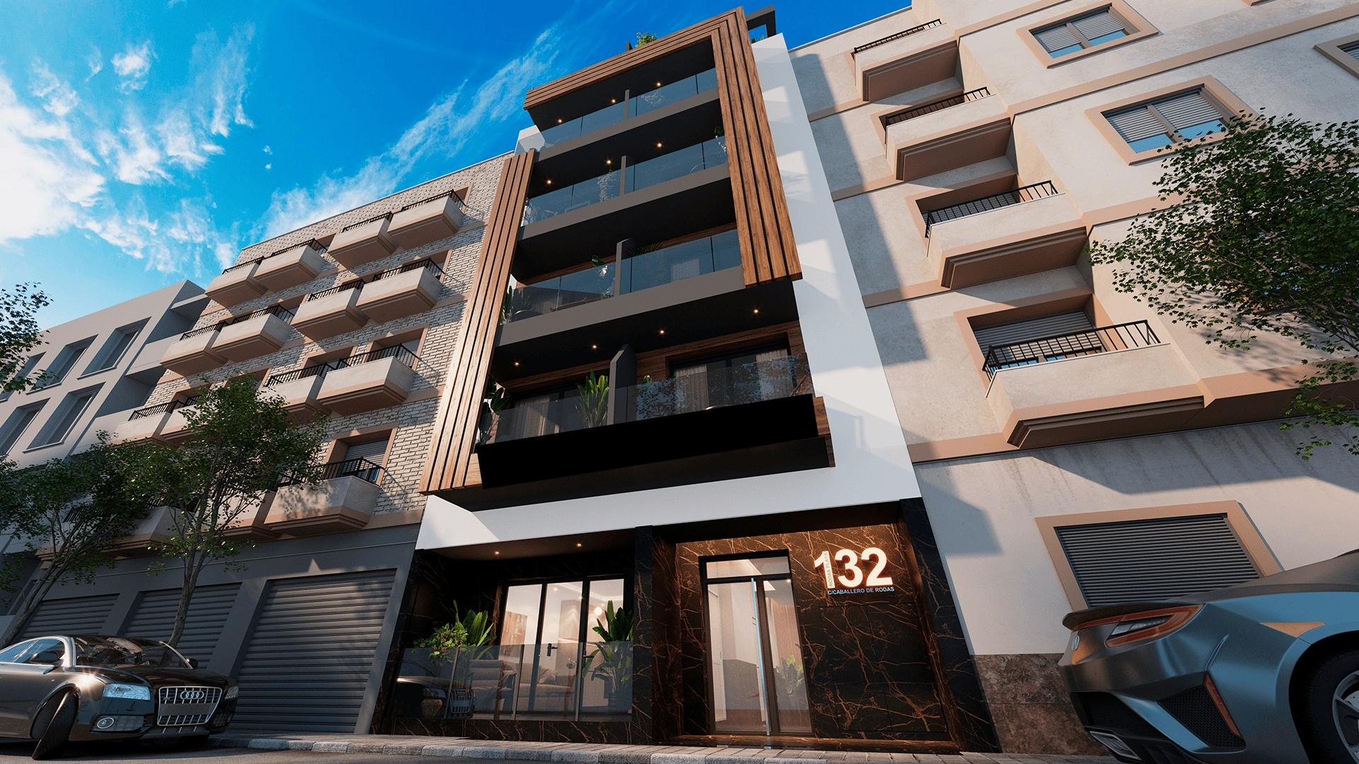 Surrounding street view near penthouse in Estacion de Autobuses, Torrevieja