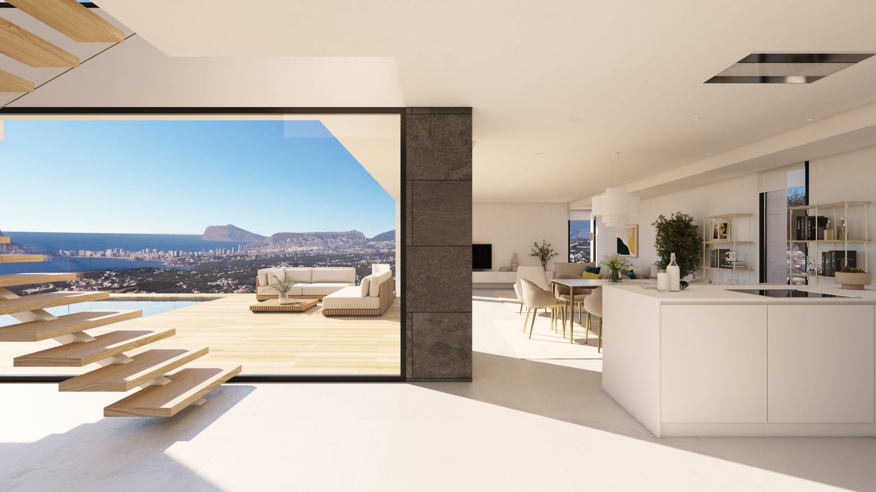 Second bathroom in new-build 471 m2 villa, Benitachell, Alicante